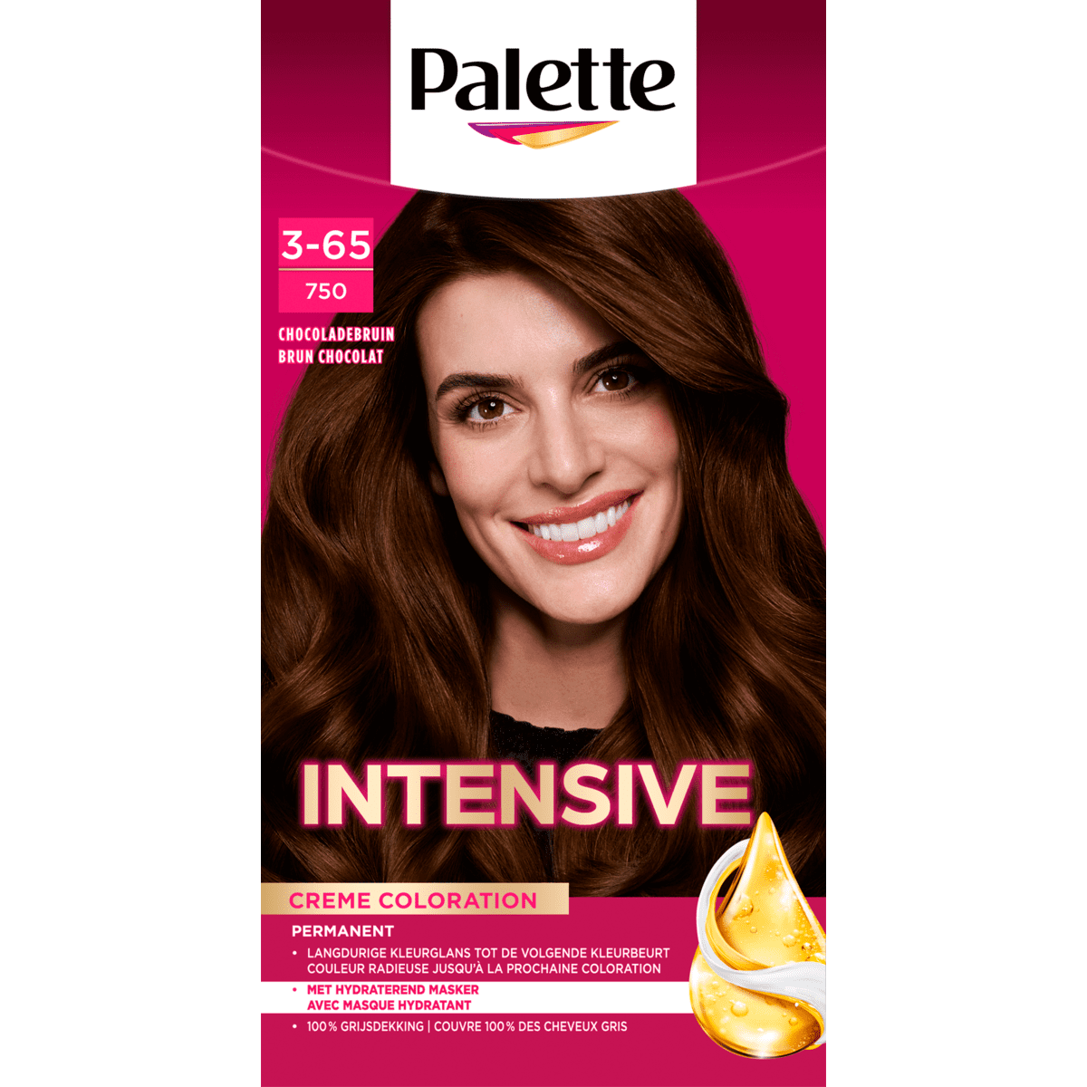 Poly Palette Intensive Crème Coloration Haarverf 750 Chocolade Bruin
