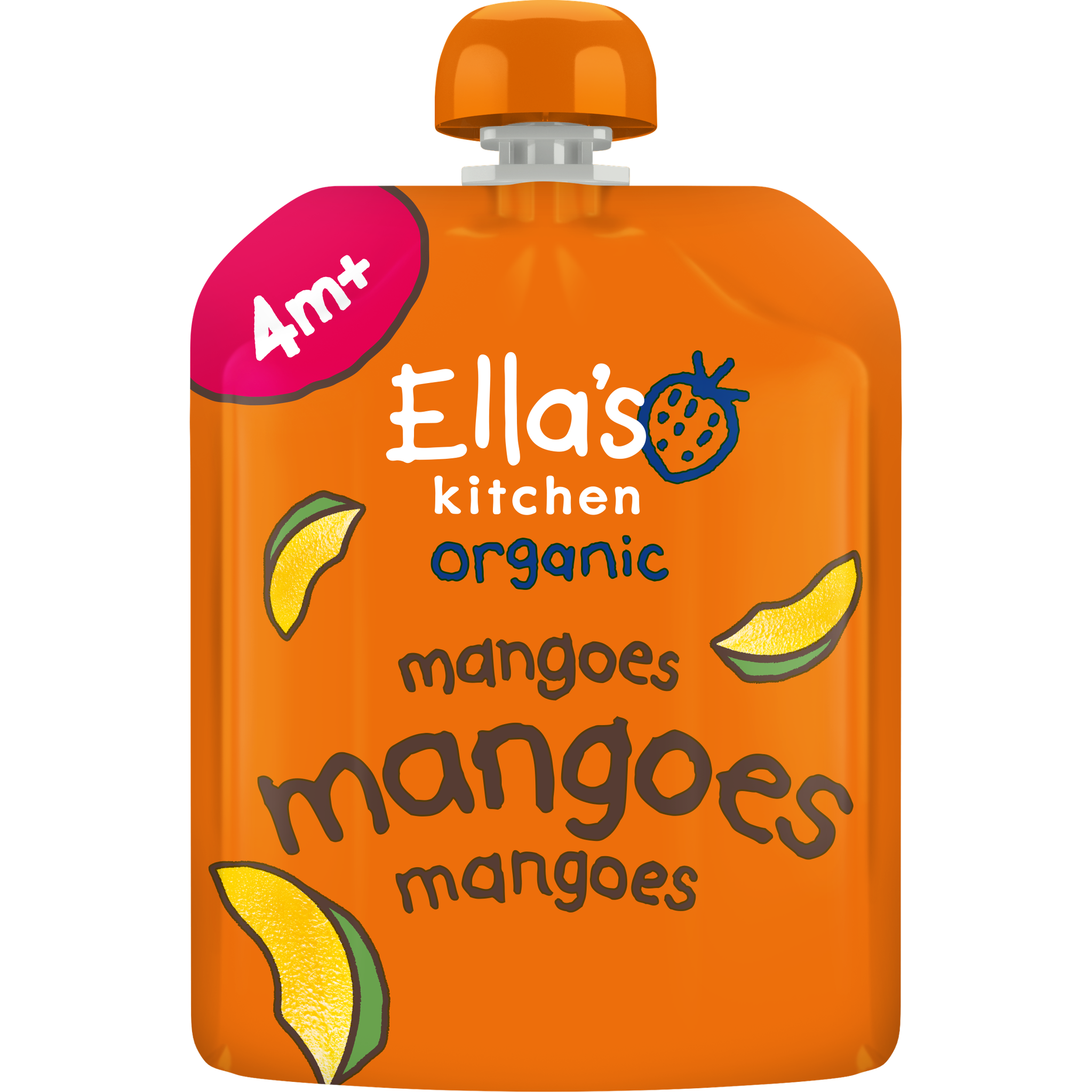 Ella's Kitchen Bio Knijpfruit Mango 4+ Maanden 70 gram