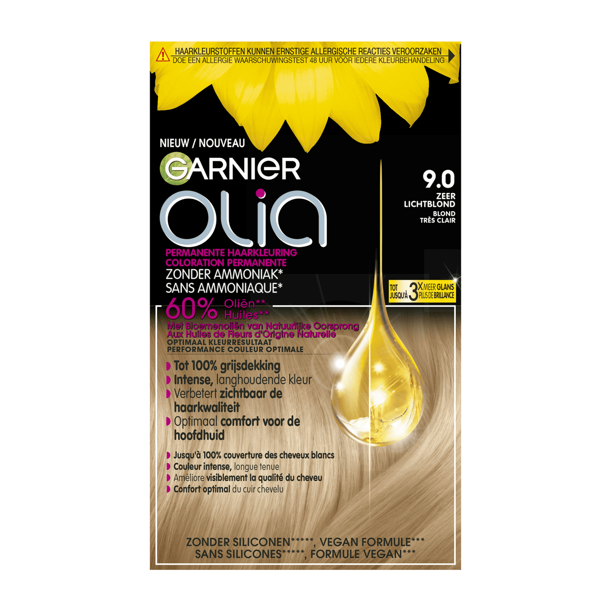 Garnier Olia Permanente Haarverf 9.0 Zeer Licht Blond