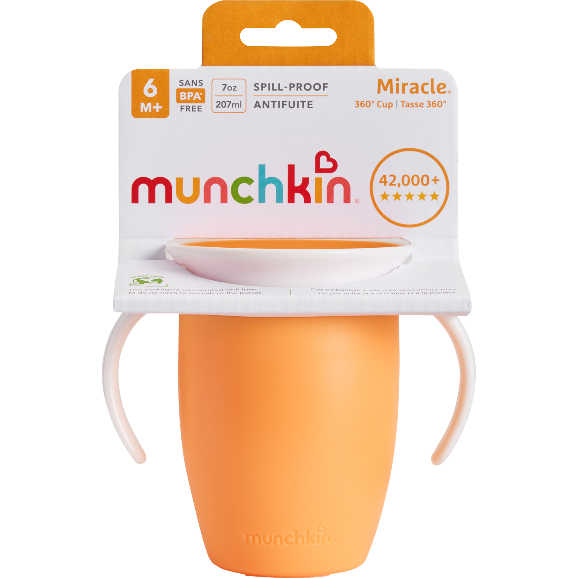 Munchkin Miracle 360° Trainer Anti-Lek Drinkbeker Oranje