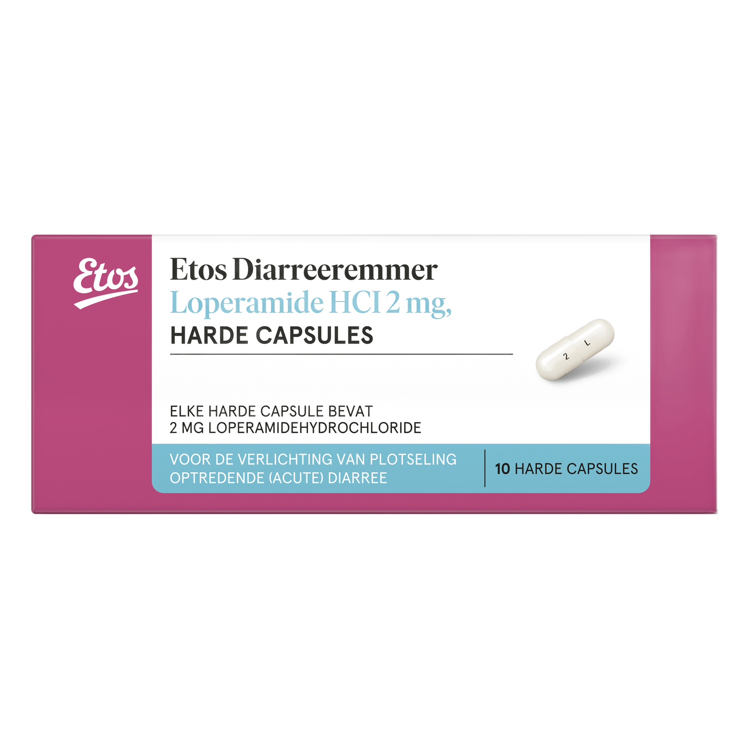 Etos Diareeremmer Loperamide 2MG tabletten 10 stuks
