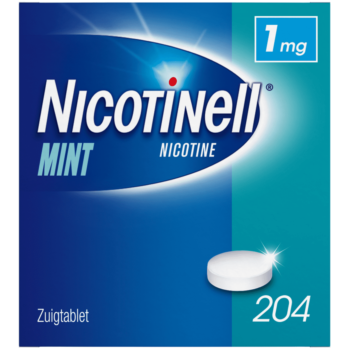Nicotinell Mint 1 MG Zuigtablet 204 stuks