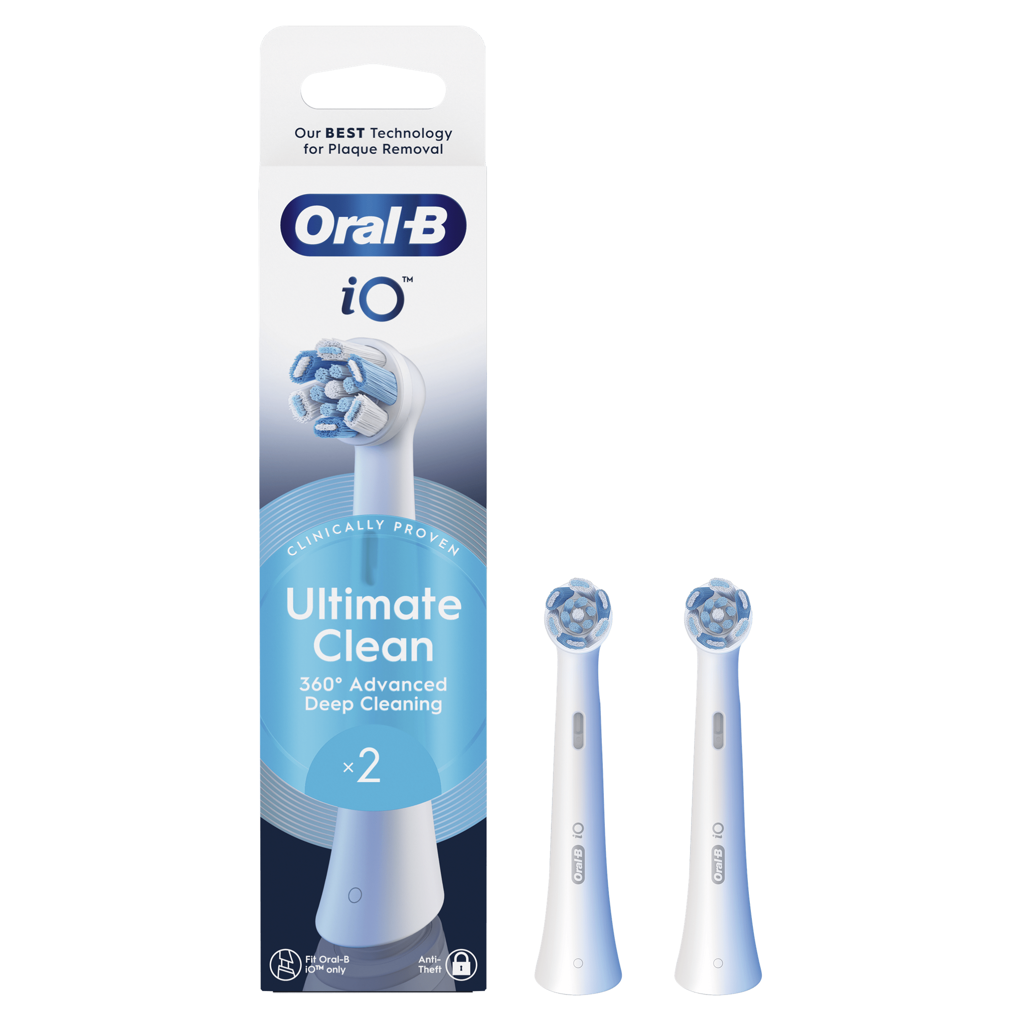 Oral-B iO Ultimate Clean Opzetborstels Wit 2 Stuks