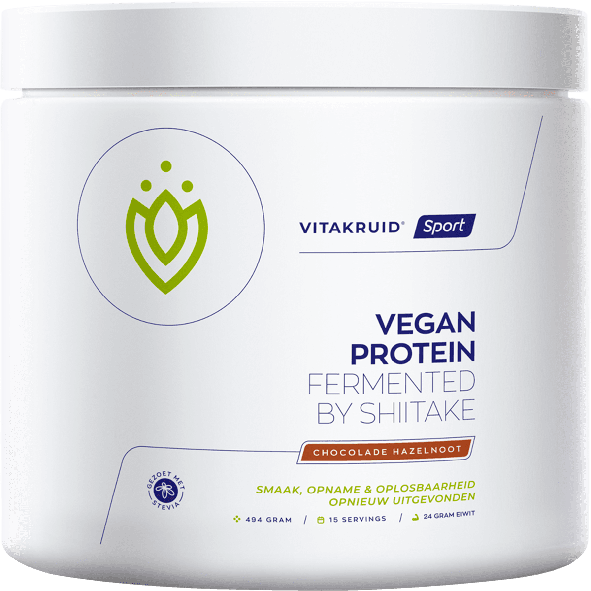 Vitakruid Vegan Protein Chocolate Hazelnoot 494 gram