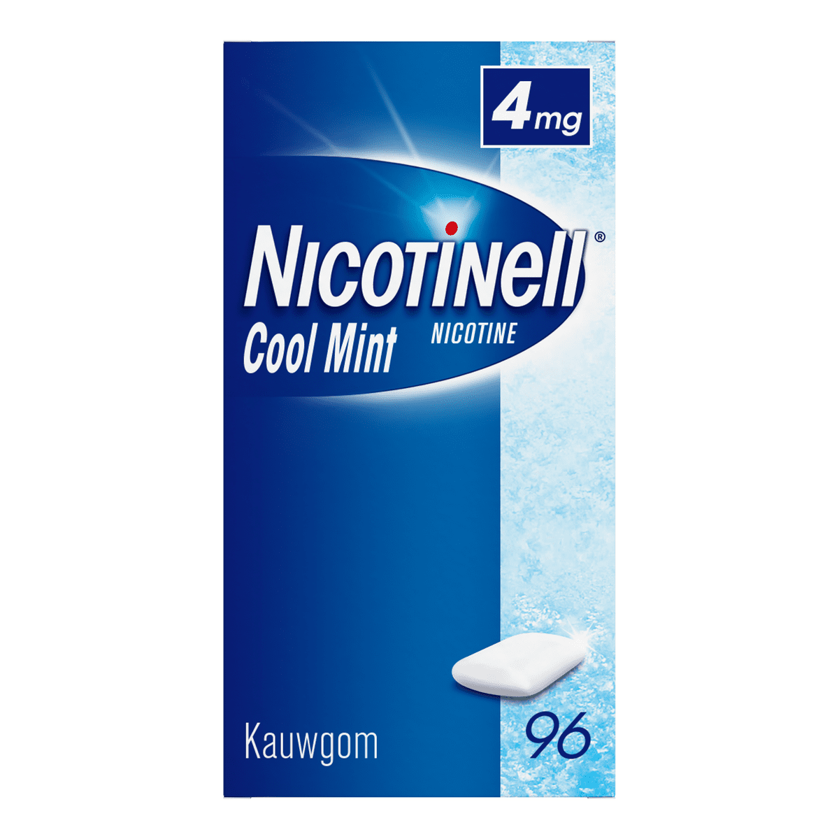 Nicotinell Kauwgom Cool Mint 4 MG Stoppen met Roken 96 stuks