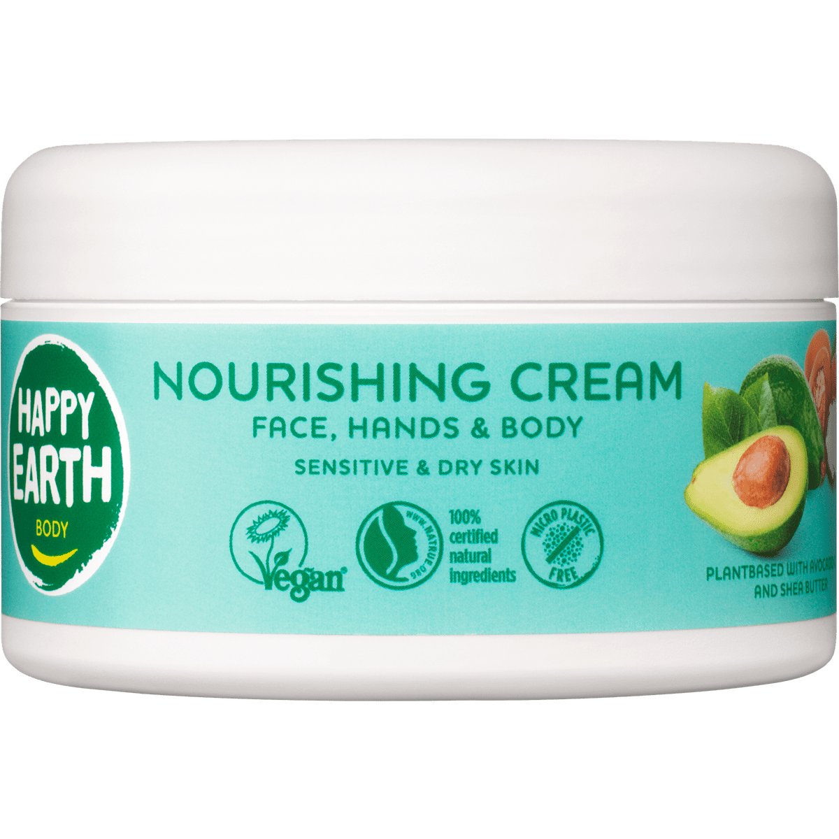 Happy Earth 100% Natuurlijke Nourishing Bodycrème 200 ML