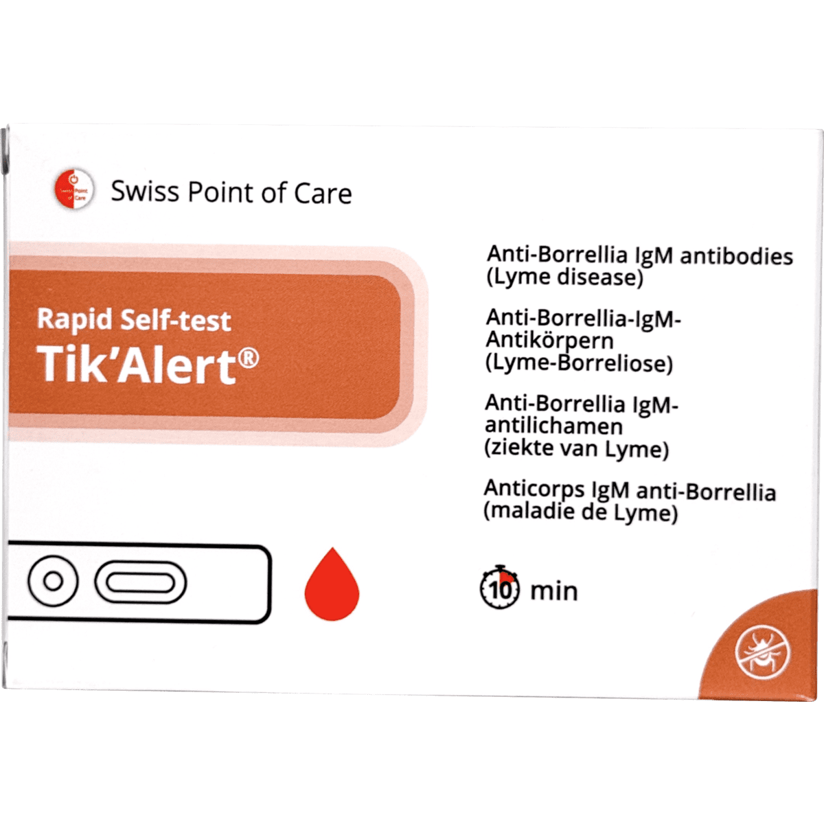 Swiss Point of Care Tik'Alert Zelftest