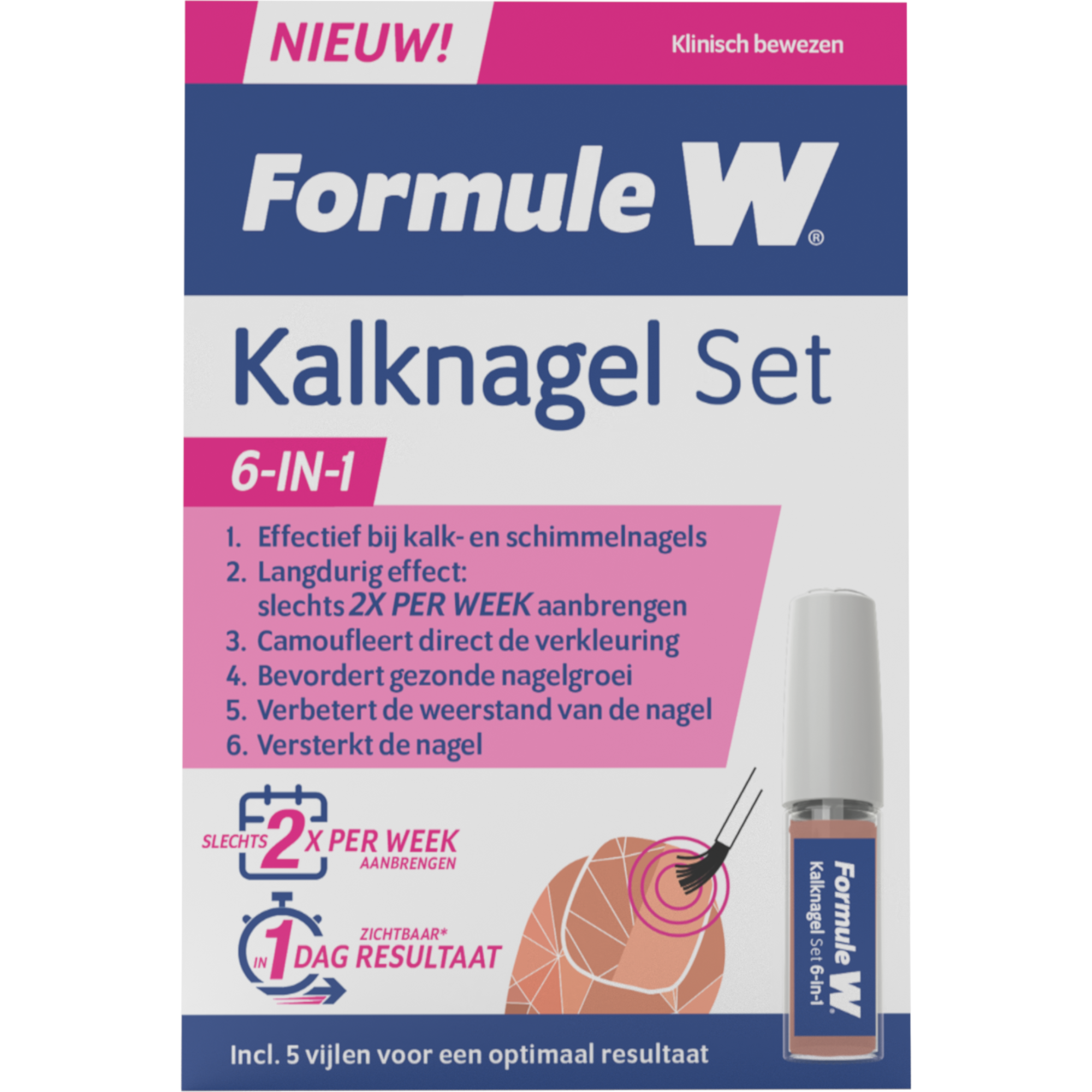 Formule W Kalknagel set 6-In-1