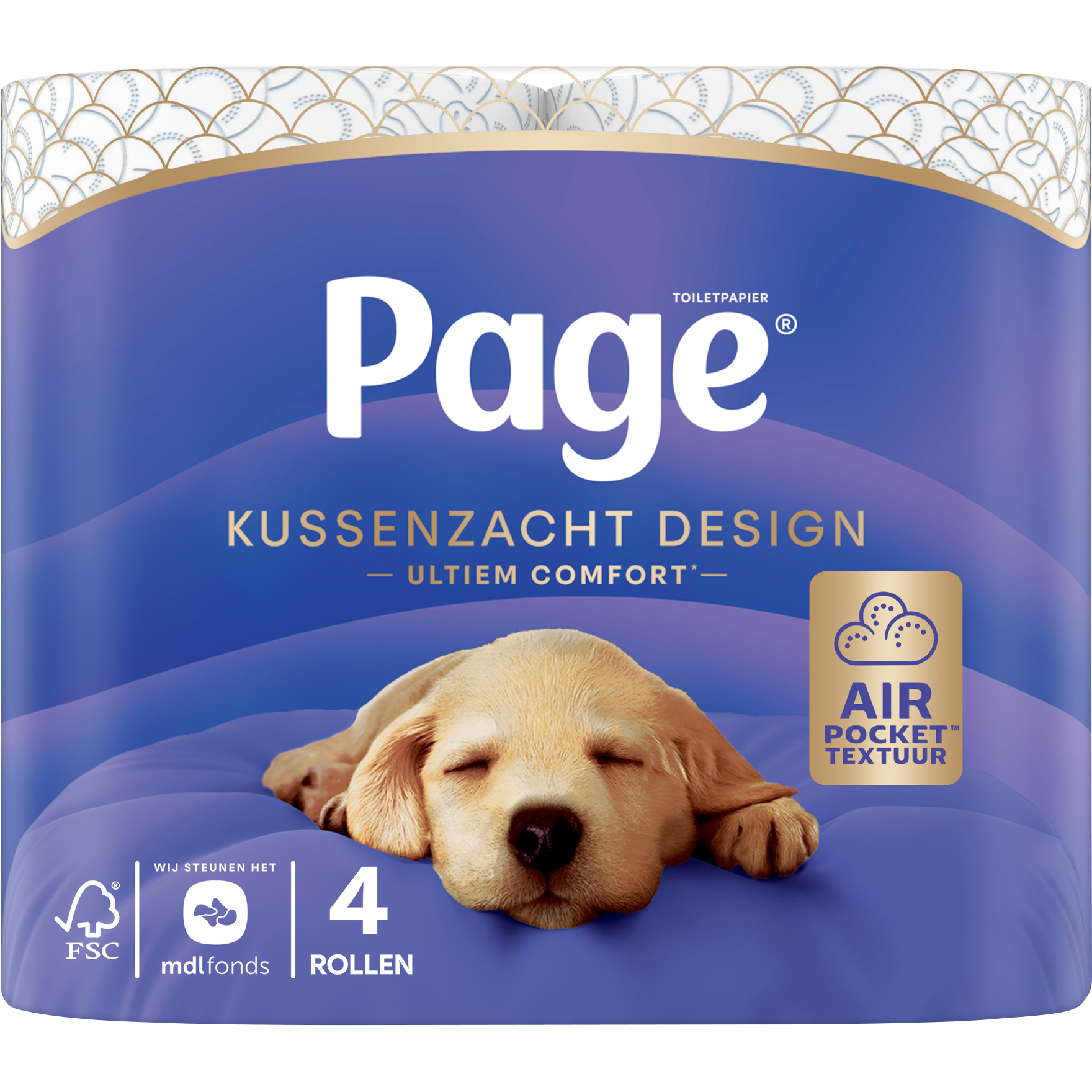 Page Kussenzacht Design Toiletpapier 4 stuks