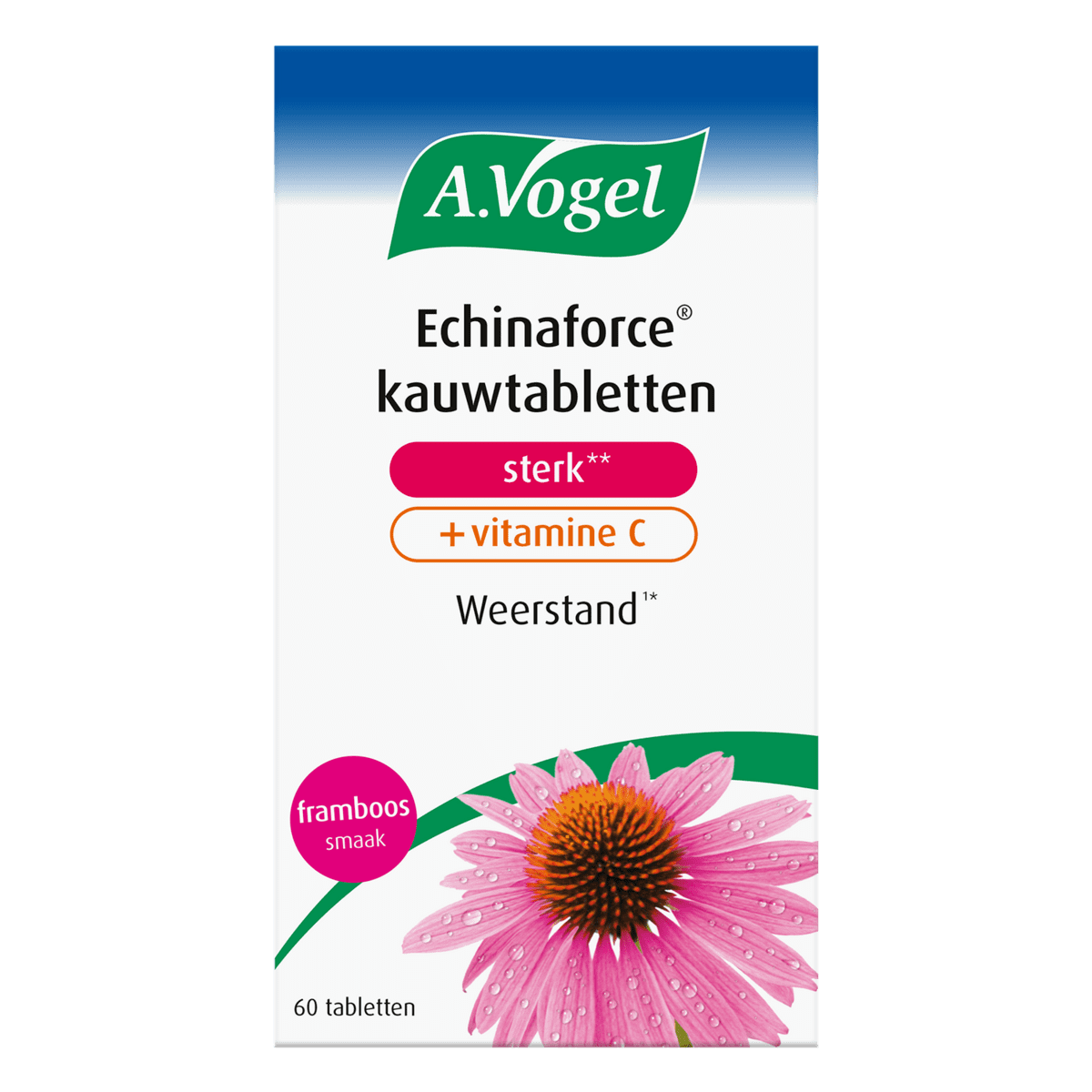 A.Vogel Echinaforce Sterk** + Vitamine C Weerstand1* Kauwtabletten 60 stuks