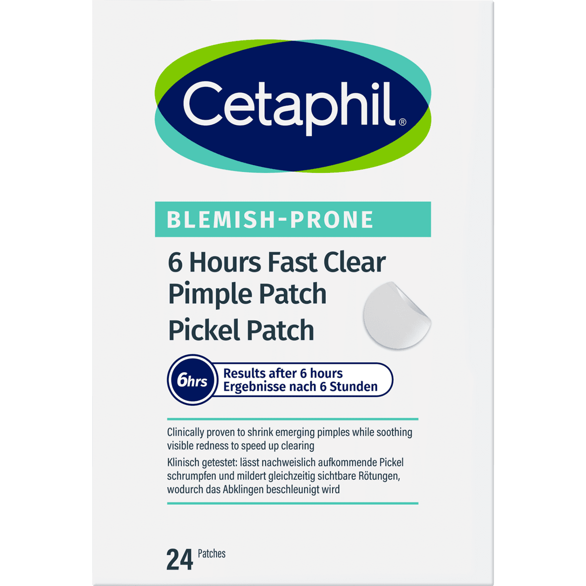 Cetaphil 6 Hour Fast Clear Acne Patch 24 stuks