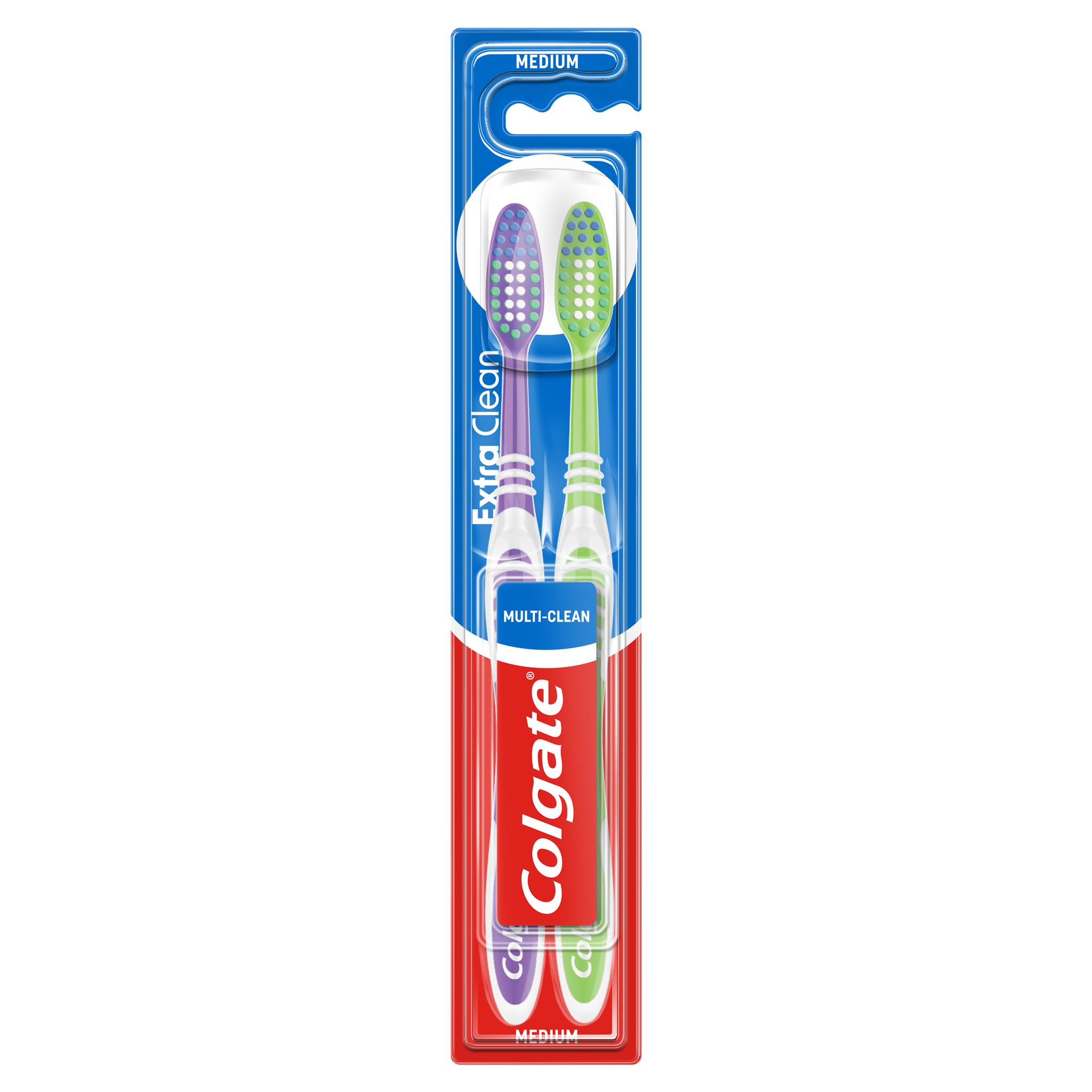Colgate Extra Clean Tandenborstel 2 stuks