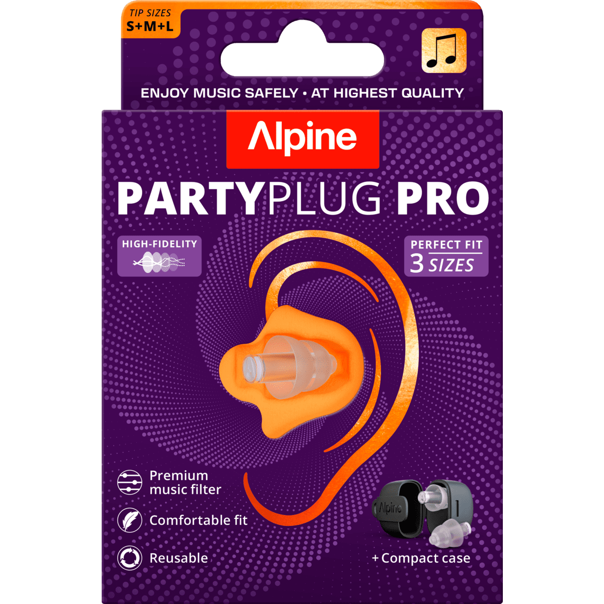 Alpine PartyPlug Pro Oordoppen Transparant 1 Paar