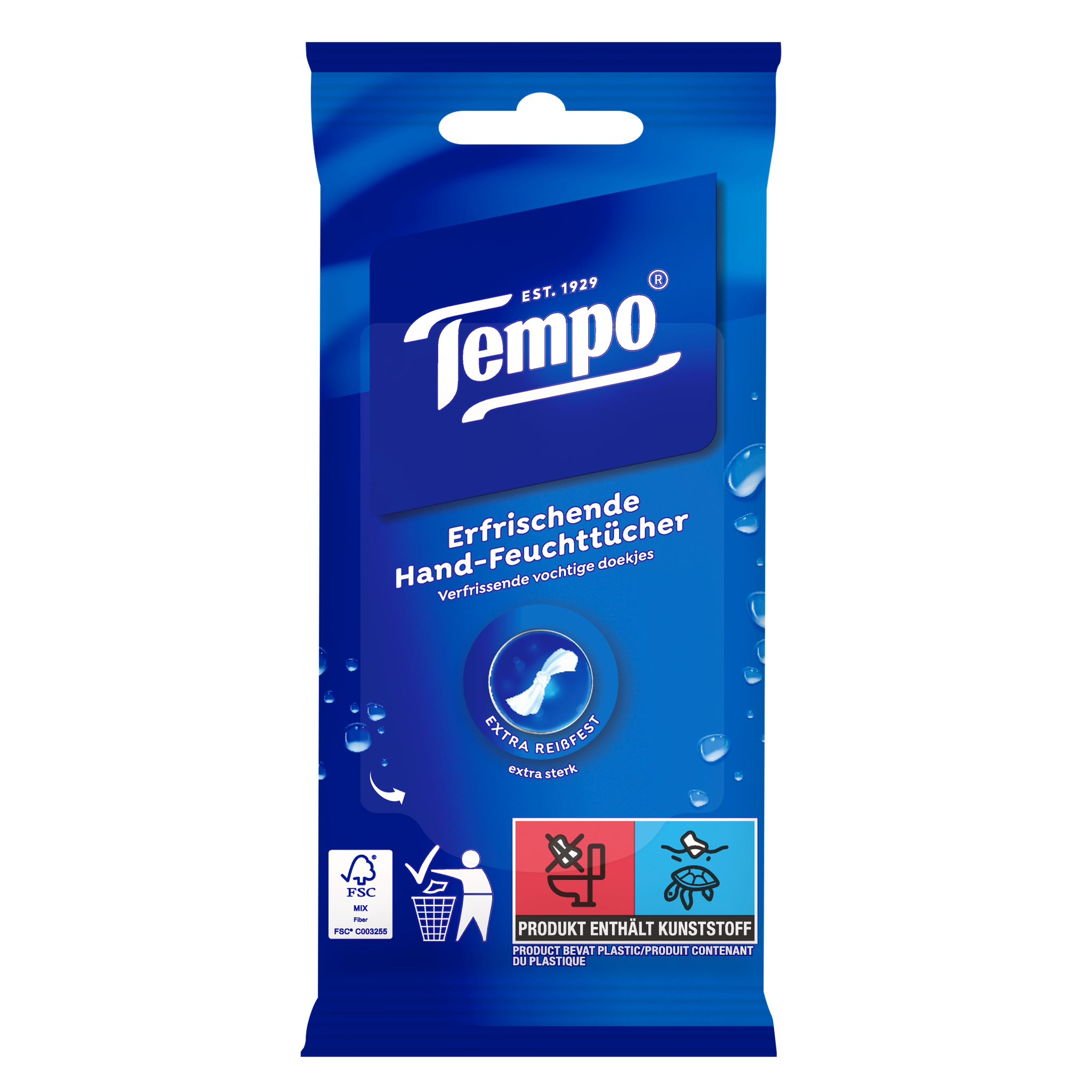 Tempo Fresh To Go Classic Vochtige Doekjes 10 stuks