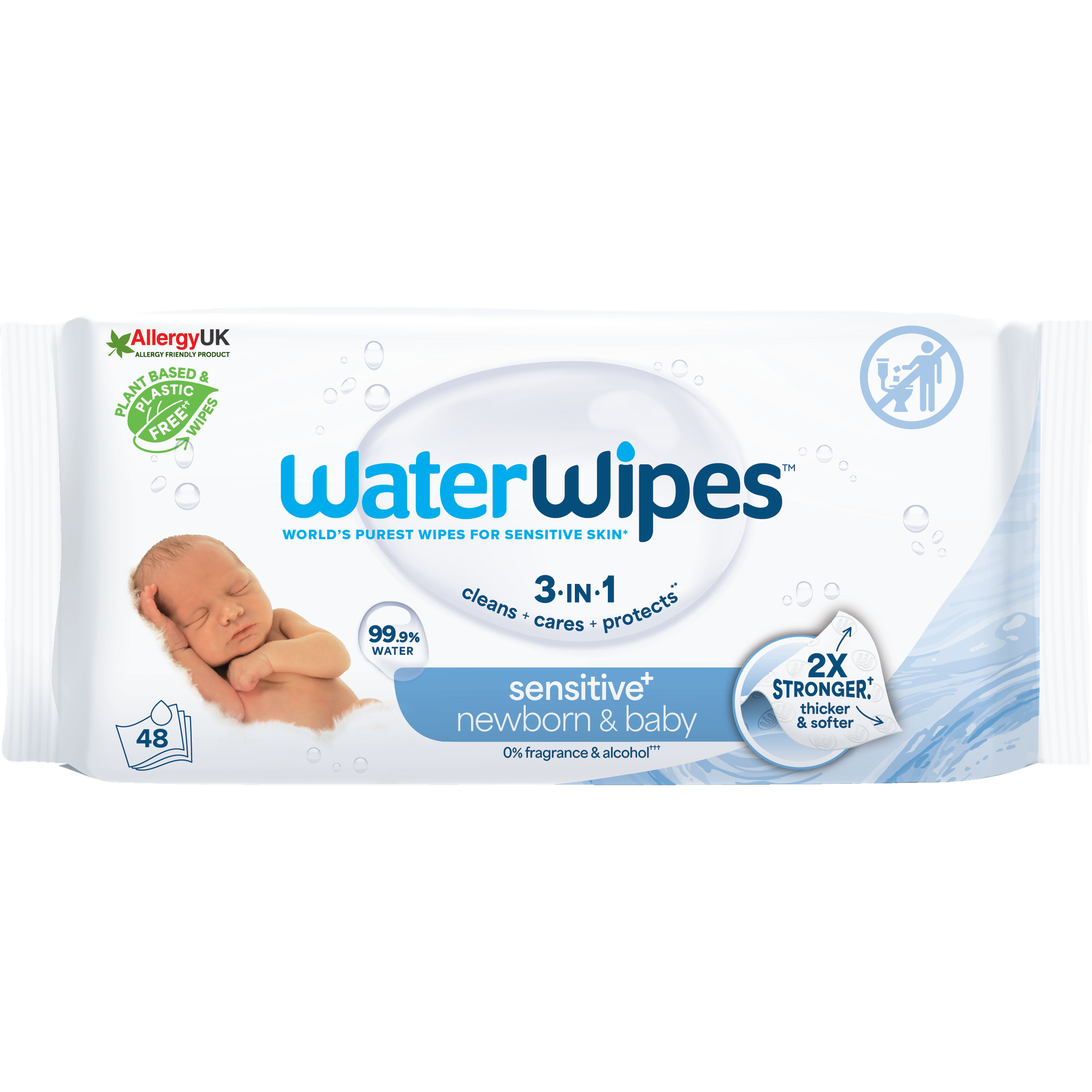 WaterWipes Billendoekjes 48 stuks