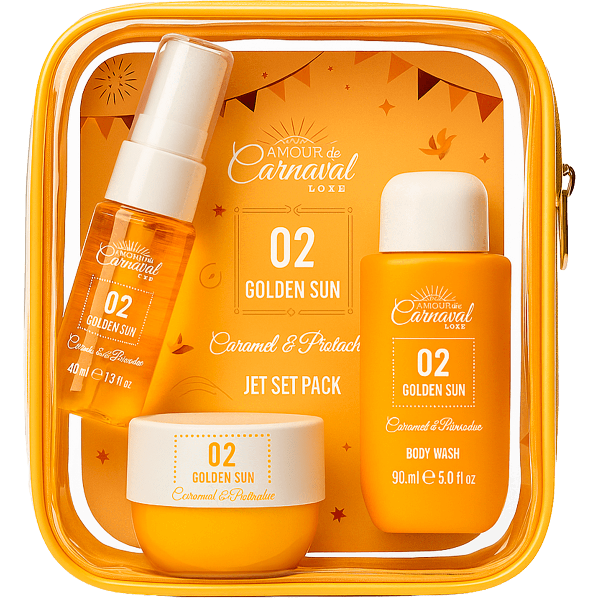 Amour de Carnaval Travelbag Golden Sun