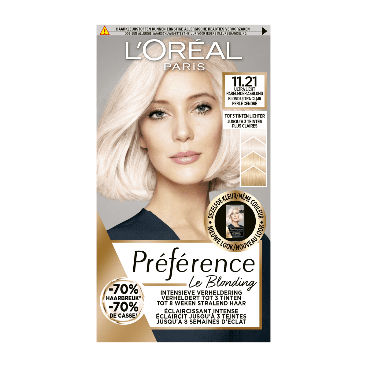 L'Oréal Paris Préférence Le Blonding Permanente Haarverf 11.21 Ultra Licht