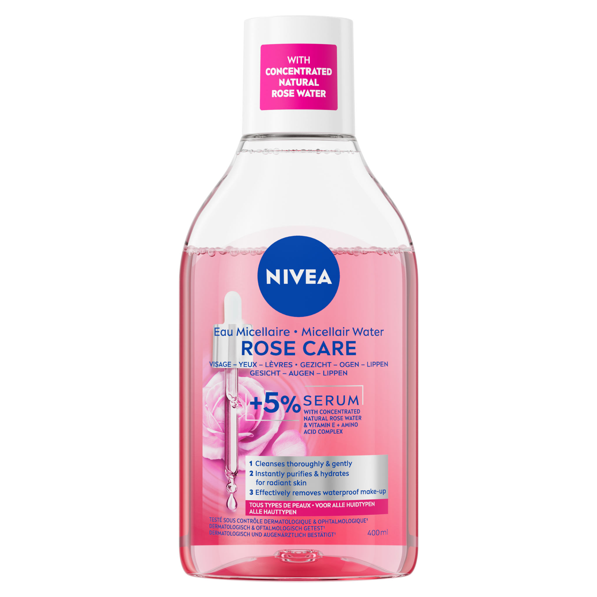 NIVEA Rose Care Serum Infused Micellair Water 400 ML