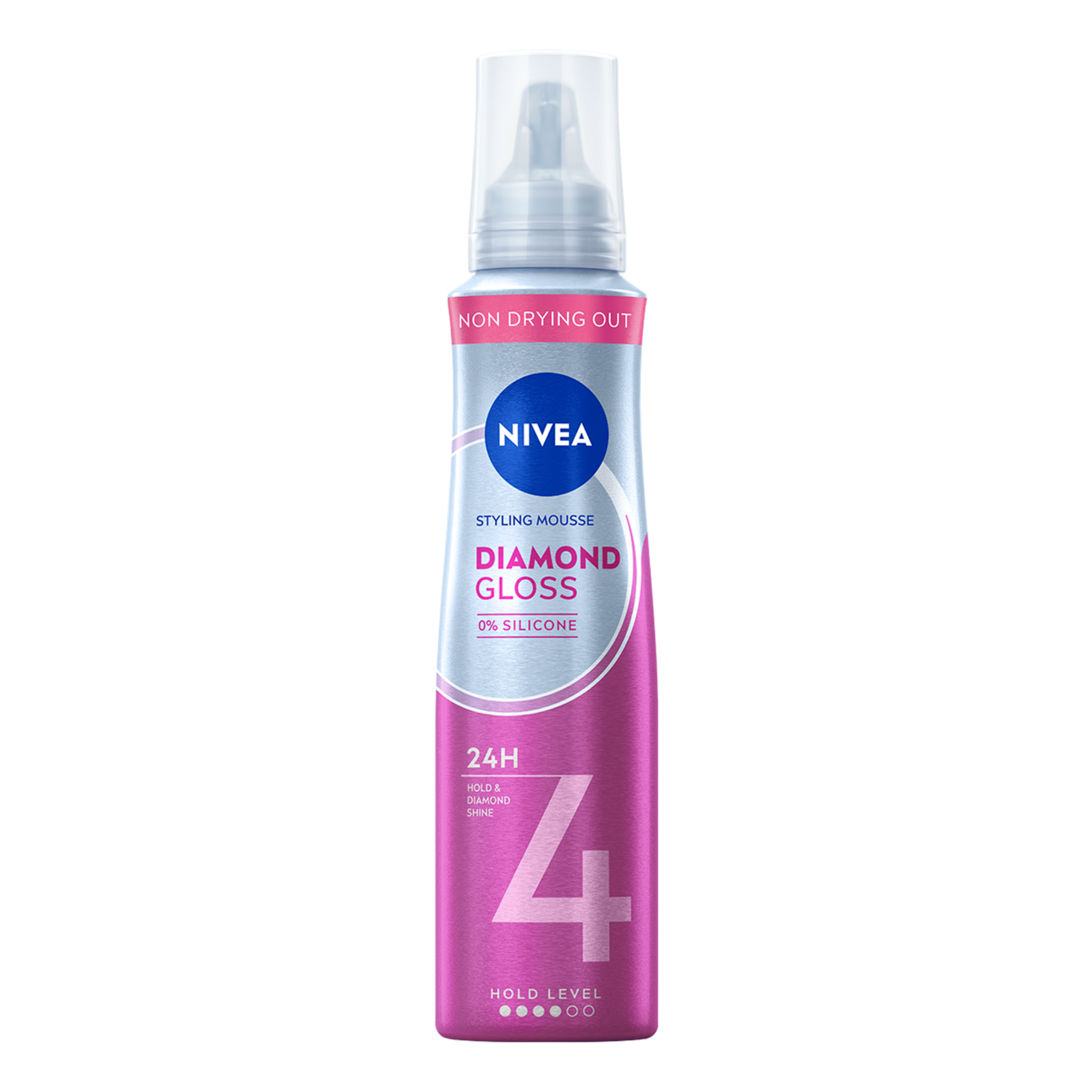 NIVEA Diamond Gloss Care Styling Mousse Extra Sterk 150 ML