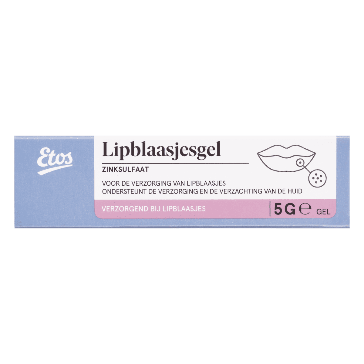 Etos Lipblaasjes Gel Zinksulfaat 5 gram