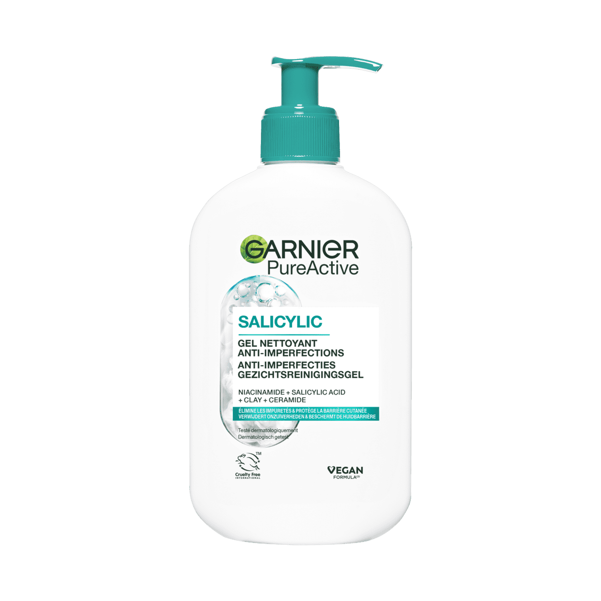 Garnier PureActive Hydraterende Gezichtsreiniger 250 ML