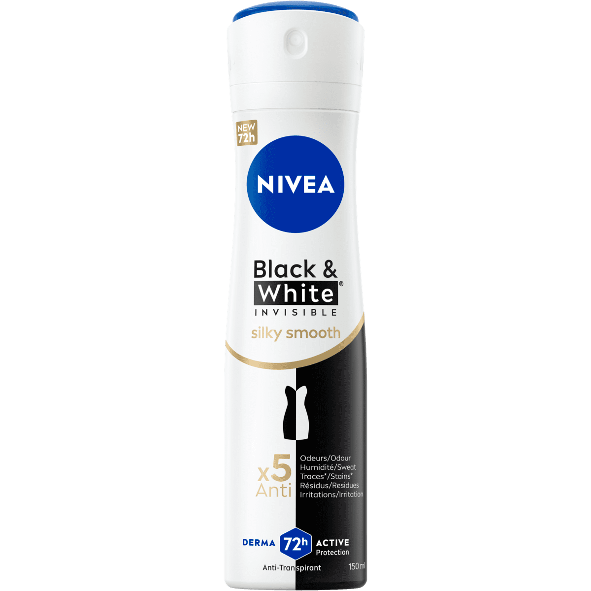 NIVEA Black & White Invisible Silky Smooth Deodorant Spray 150 ML