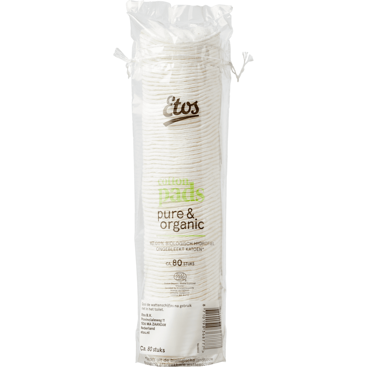 Etos Pure & Organic Wattenschijfjes 80 stuks