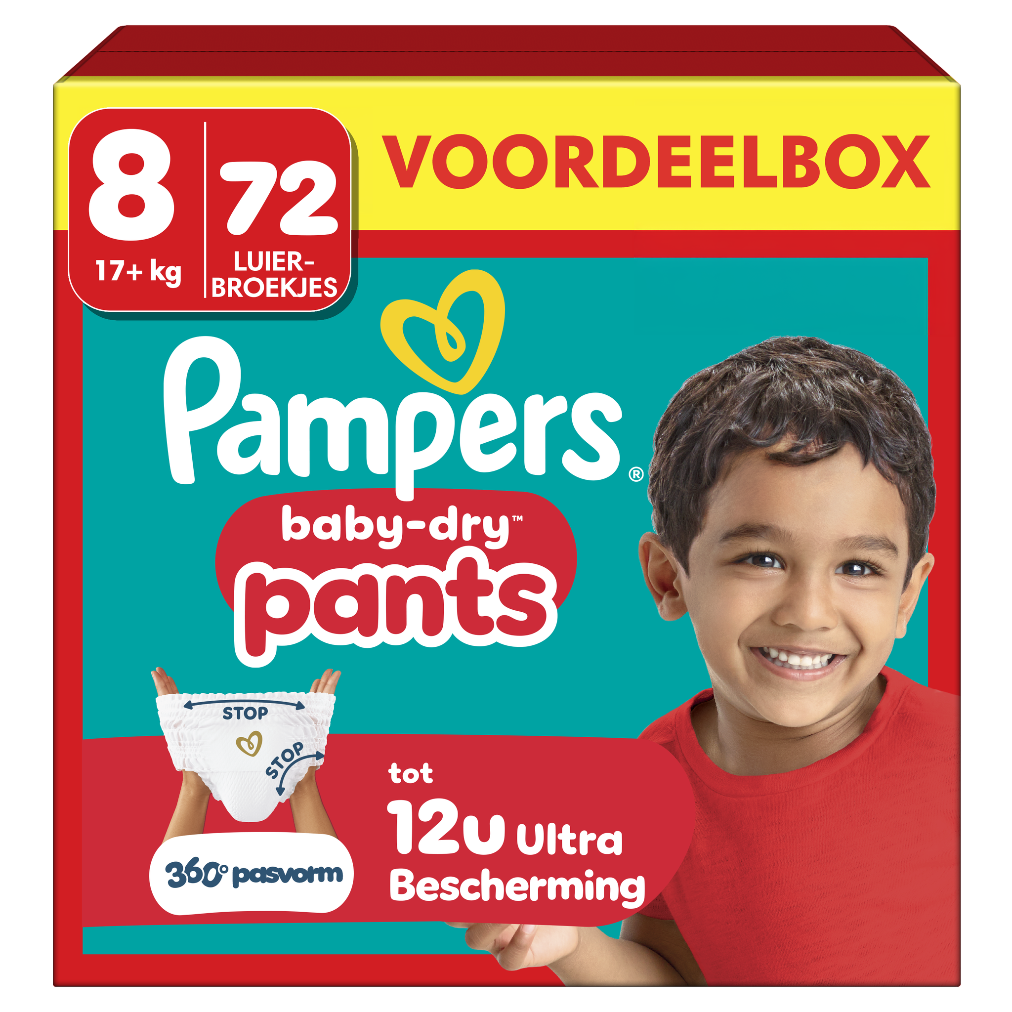 Pampers Baby Dry Pants Voordeelbox Luierbroekjes Maat 8 17+ kg 72 stuks