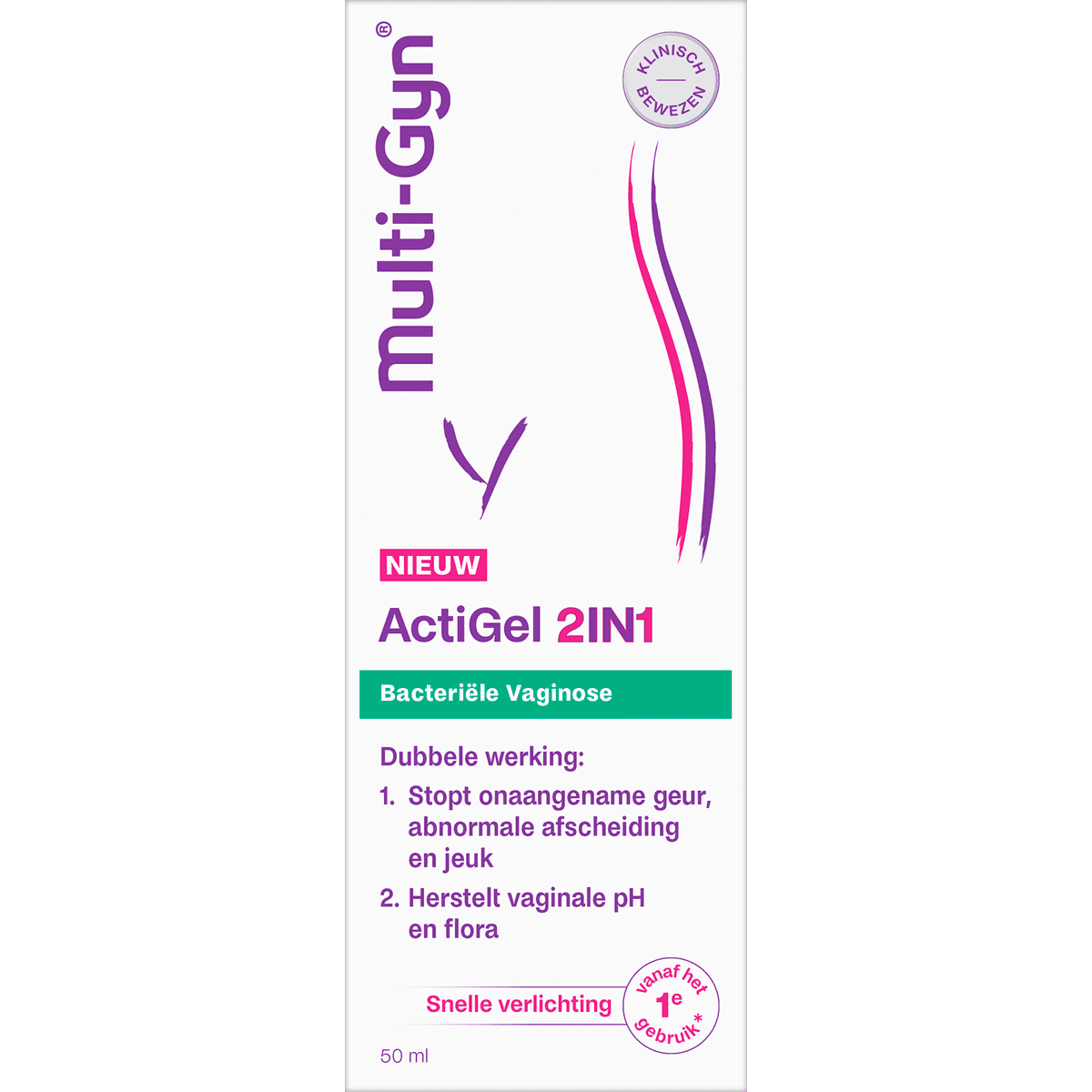 Multi-Gyn ActiGel 2in1 Bij Bacteriële Vaginose 50 ML