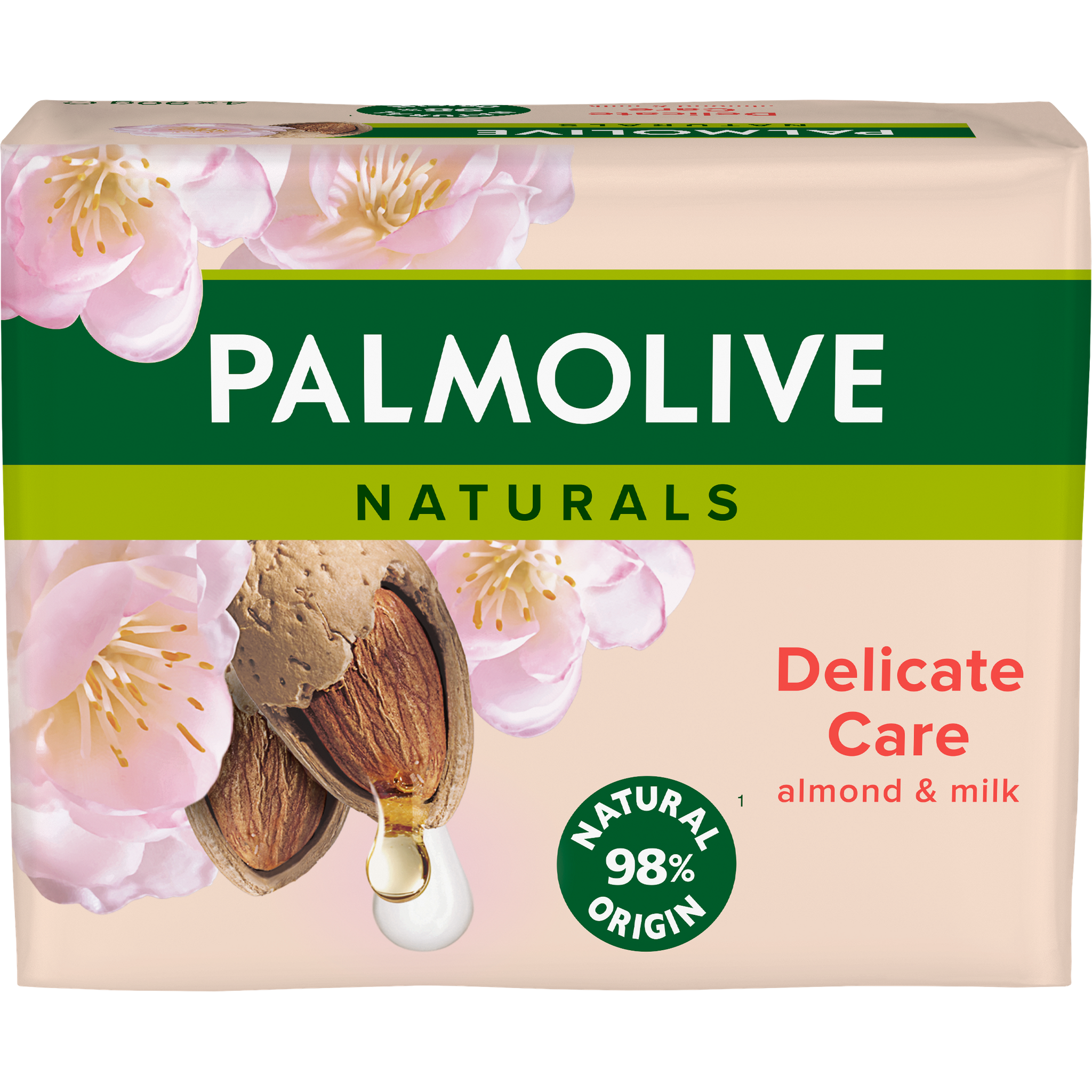 Palmolive Naturals Delicate Care Melk & Amandel Blokzeep 4x90 gram