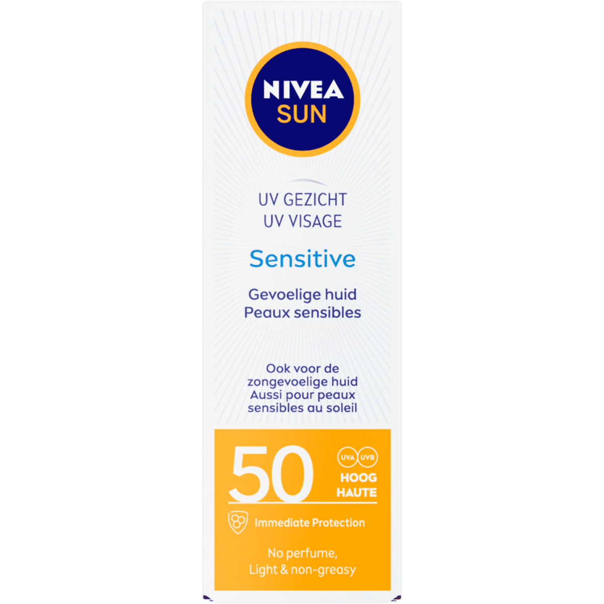 NIVEA SUN Gezichtszonnecrème Sensitive SPF50 50 ML