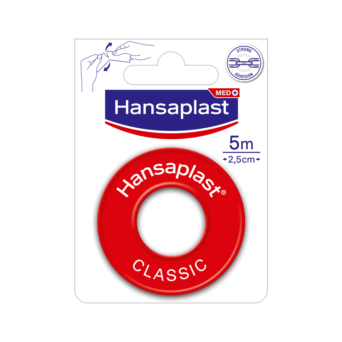 Hansaplast Classic Hechtpleister 5 M x 2.5 CM