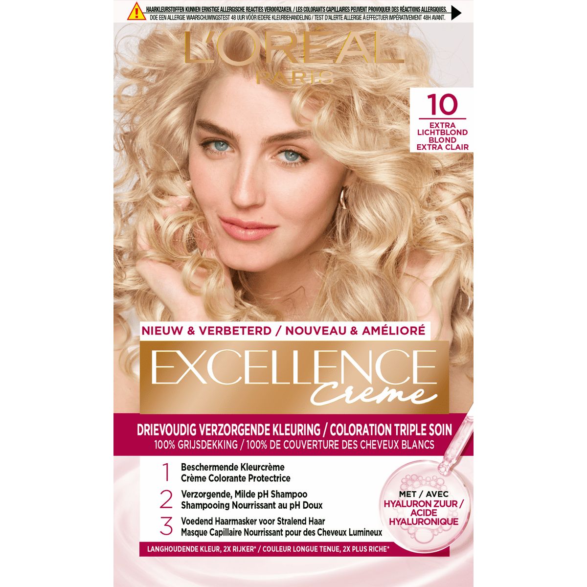 L'Oréal Paris Excellence Crème VerzorgendeKleuring 10 Extra Lichtblond