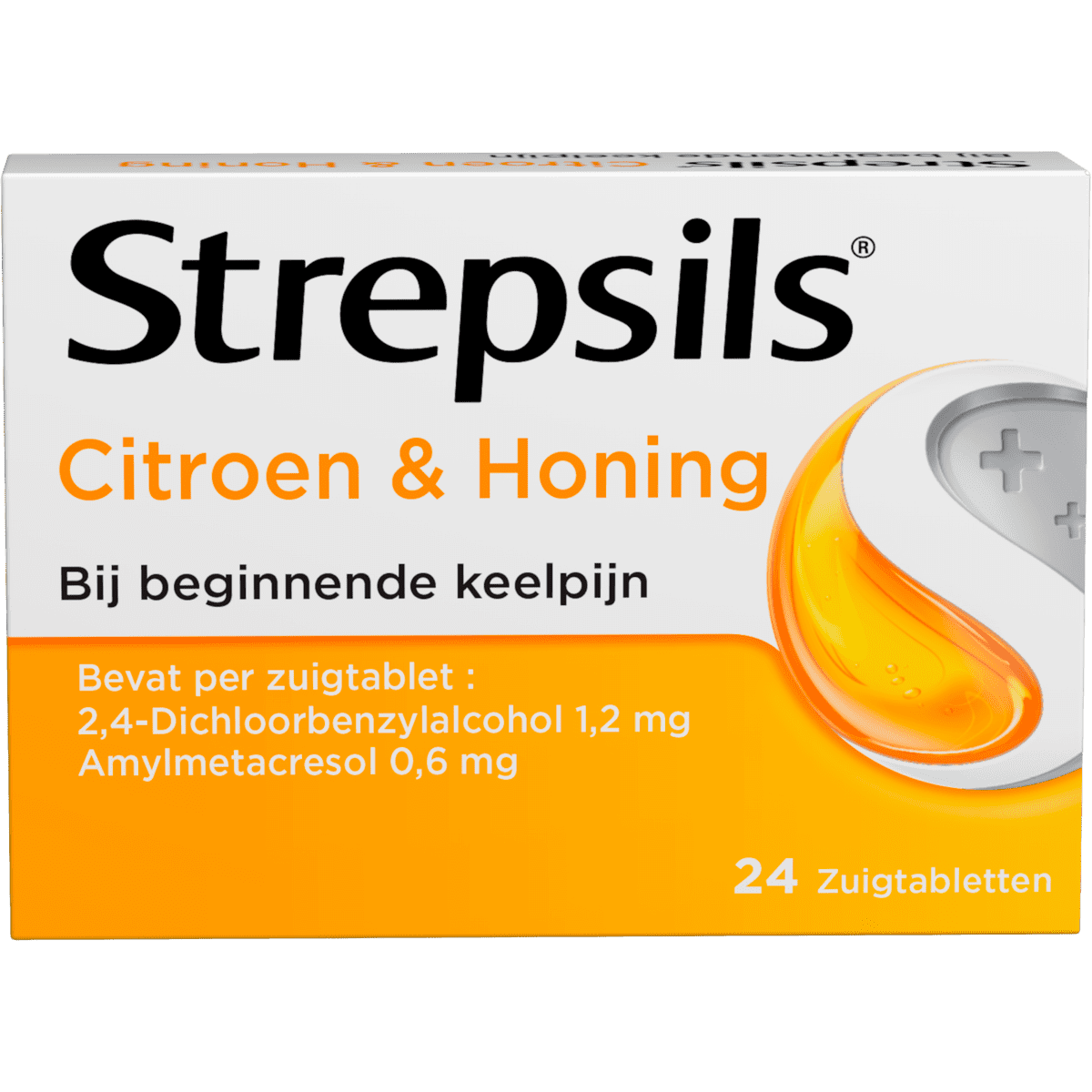 Strepsils Citroen & Honing Zuigtabletten 24 Stuks