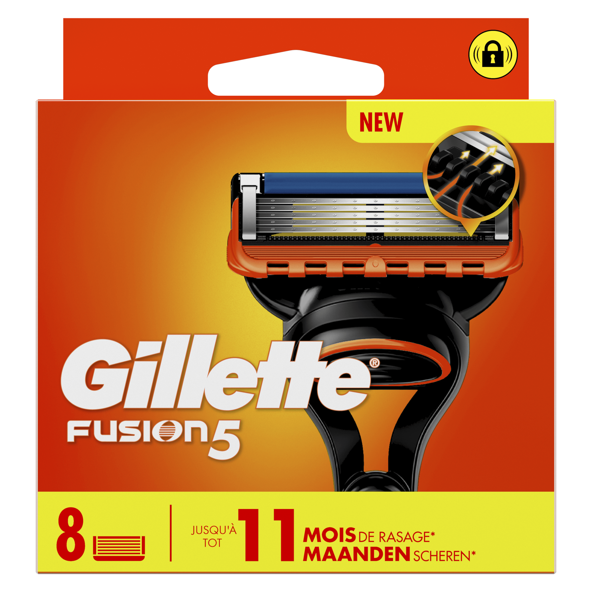 Gillette Fusion5 Navulmesjes 8 stuks