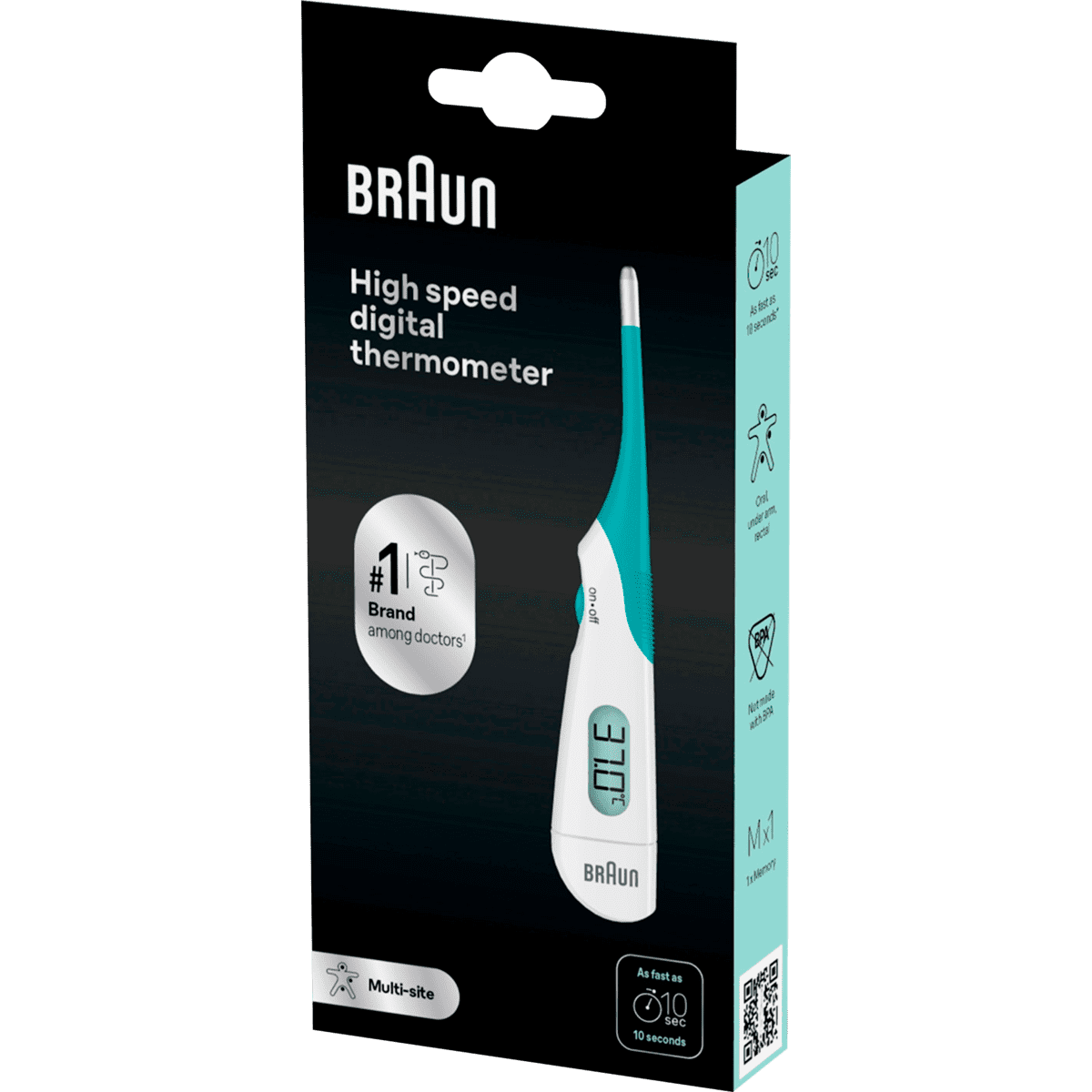 Braun Digitale Thermometer High Speed PRT1000