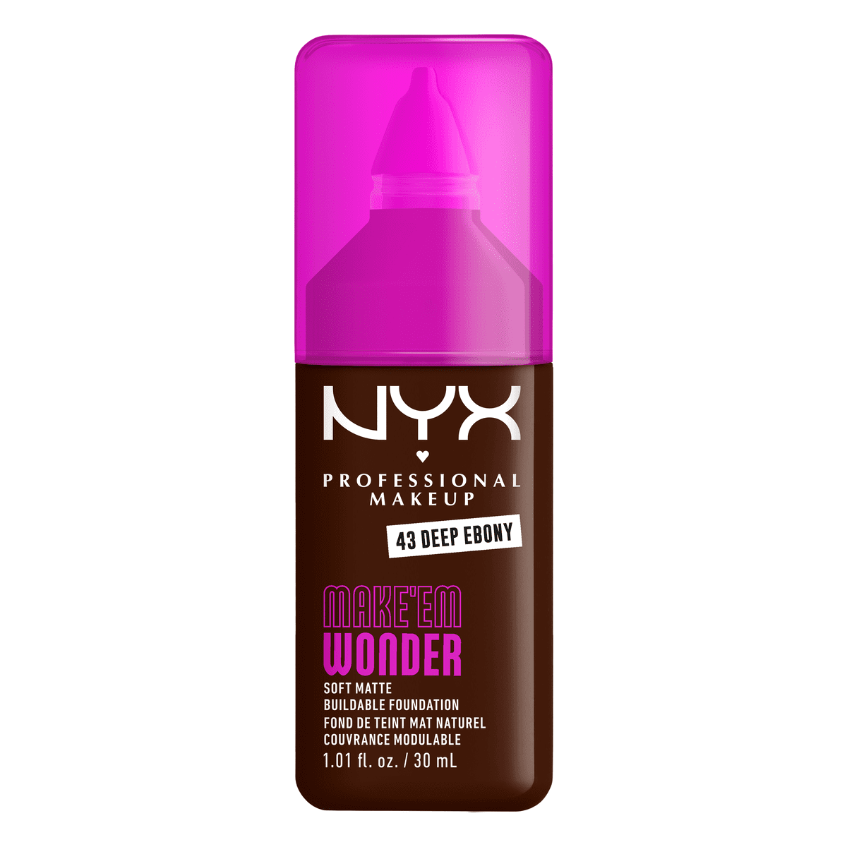 NYX Professional Makeup Make 'EM Wonder Foundation 43 Deep Ebony