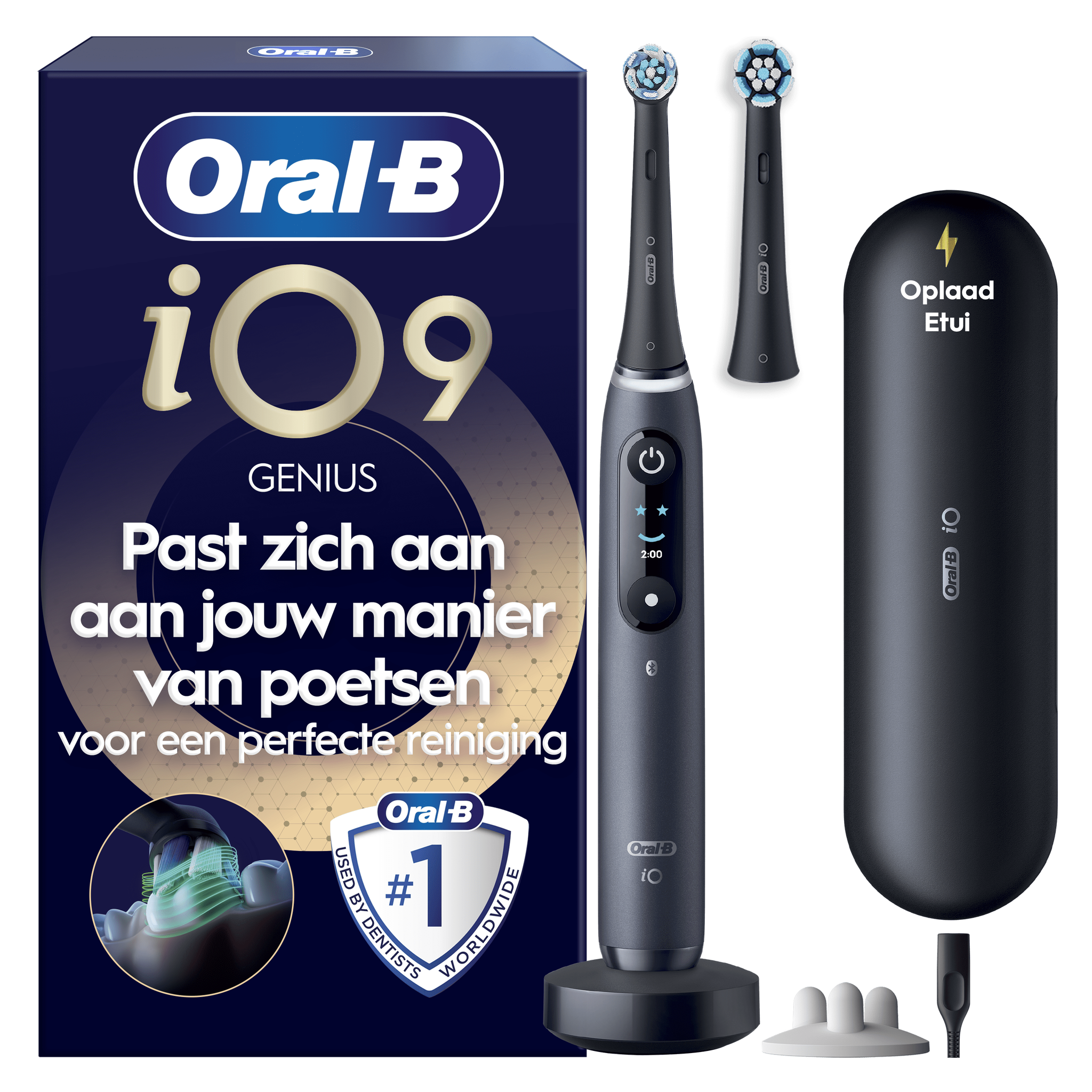 Oral-B iO 9S Zwart Elektrische Tandenborstel