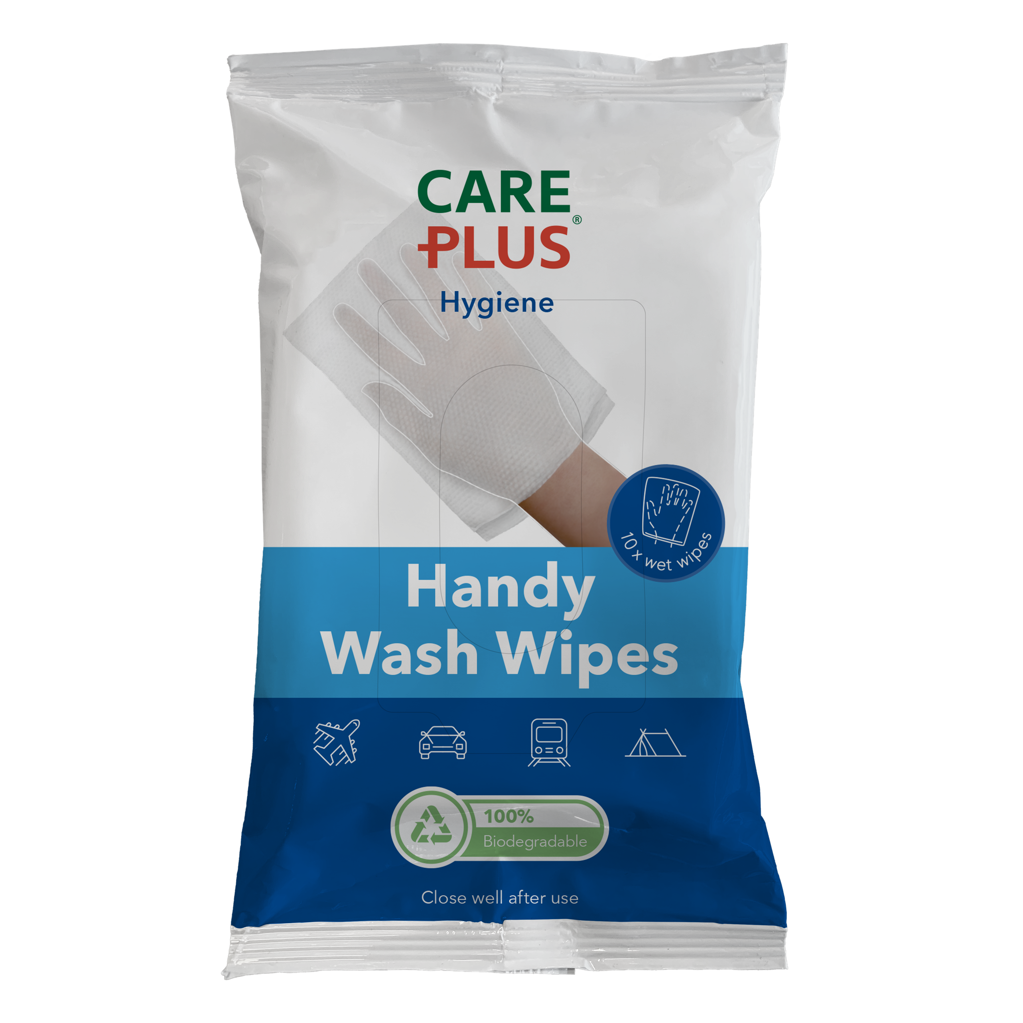 Care Plus® Hygiëne Handy Wash Wipes 10 stuks