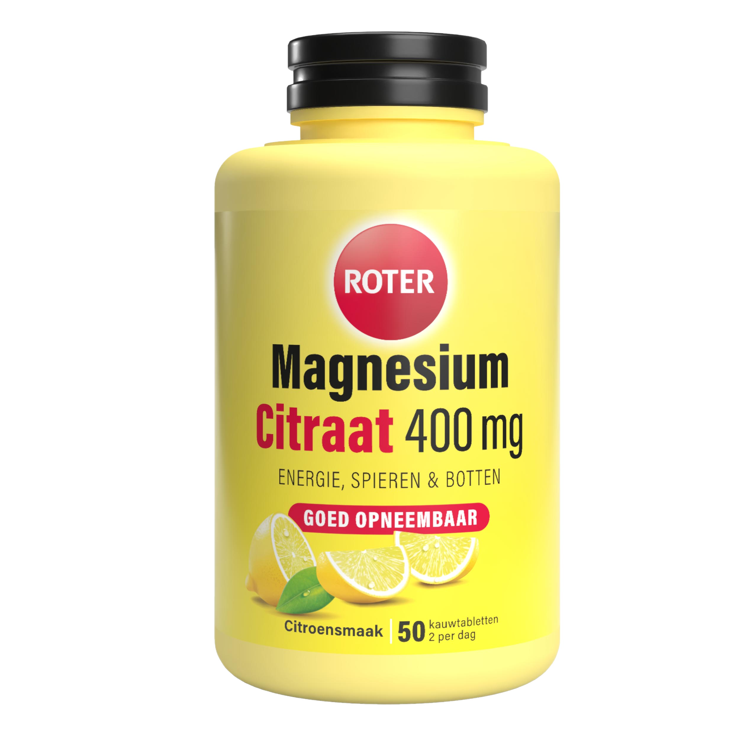 Roter Magnesium Citraat 400Mg Citroen 50 Stuks