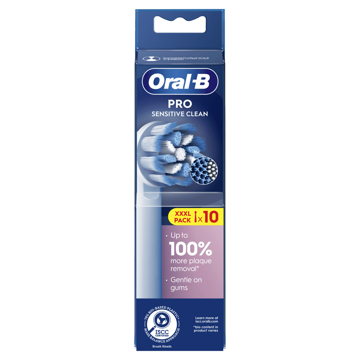 OralB Sensitive Clean Opzetborstels Wit 10 Stuks 10 EA Etos