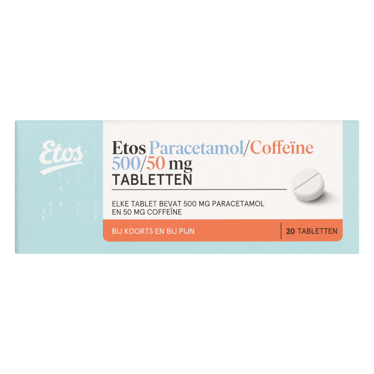 Etos Paracetamol/Coffe 500/50 MG 50 stuks