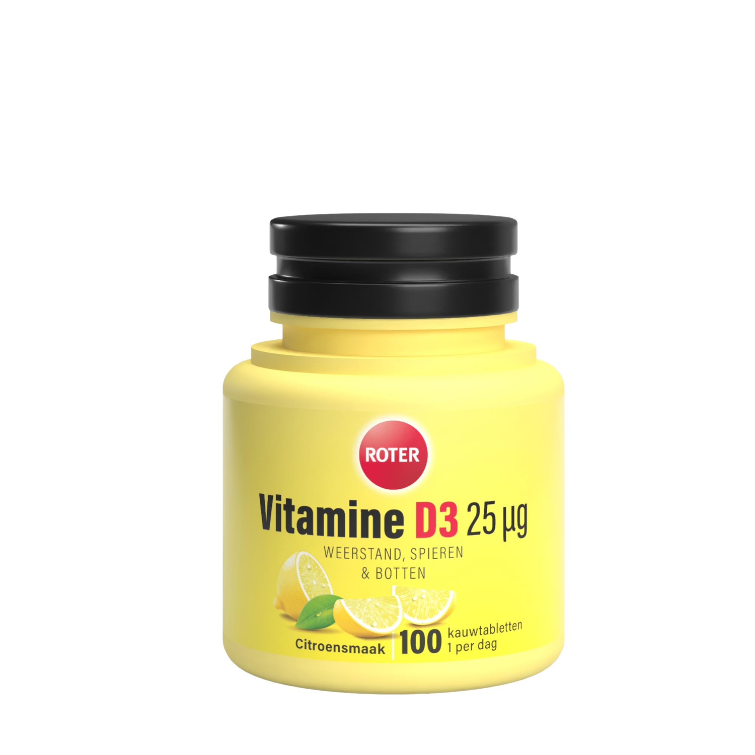 Roter Vitamine D3 25Mg Citroen 100 Stuks