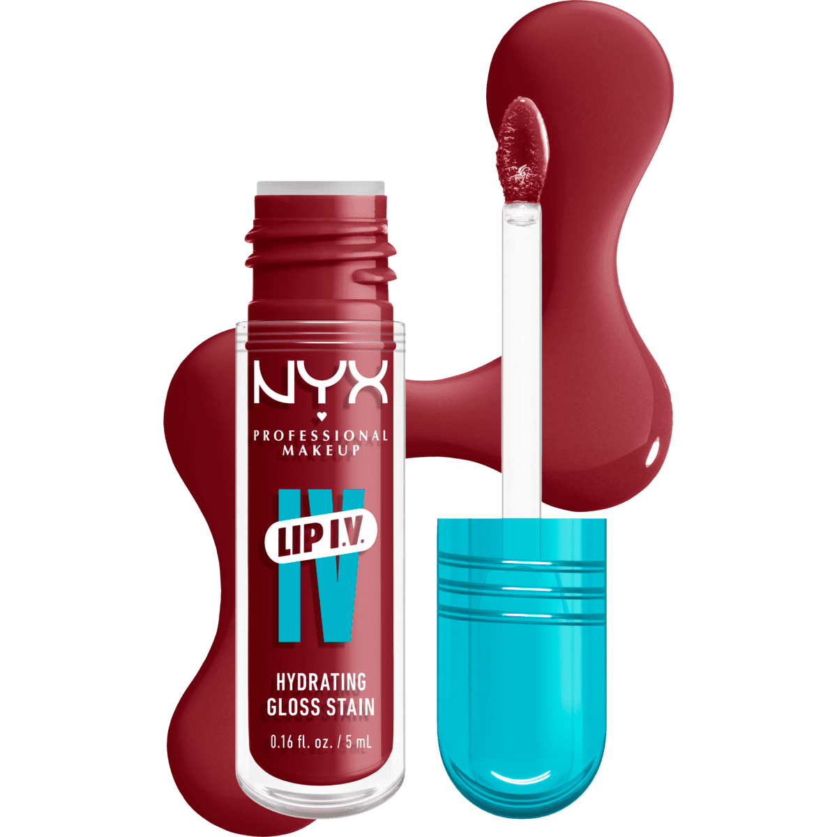 NYX Professional Makeup Lip IV Hydraterende Lipgloss Stain Drippin in Rose