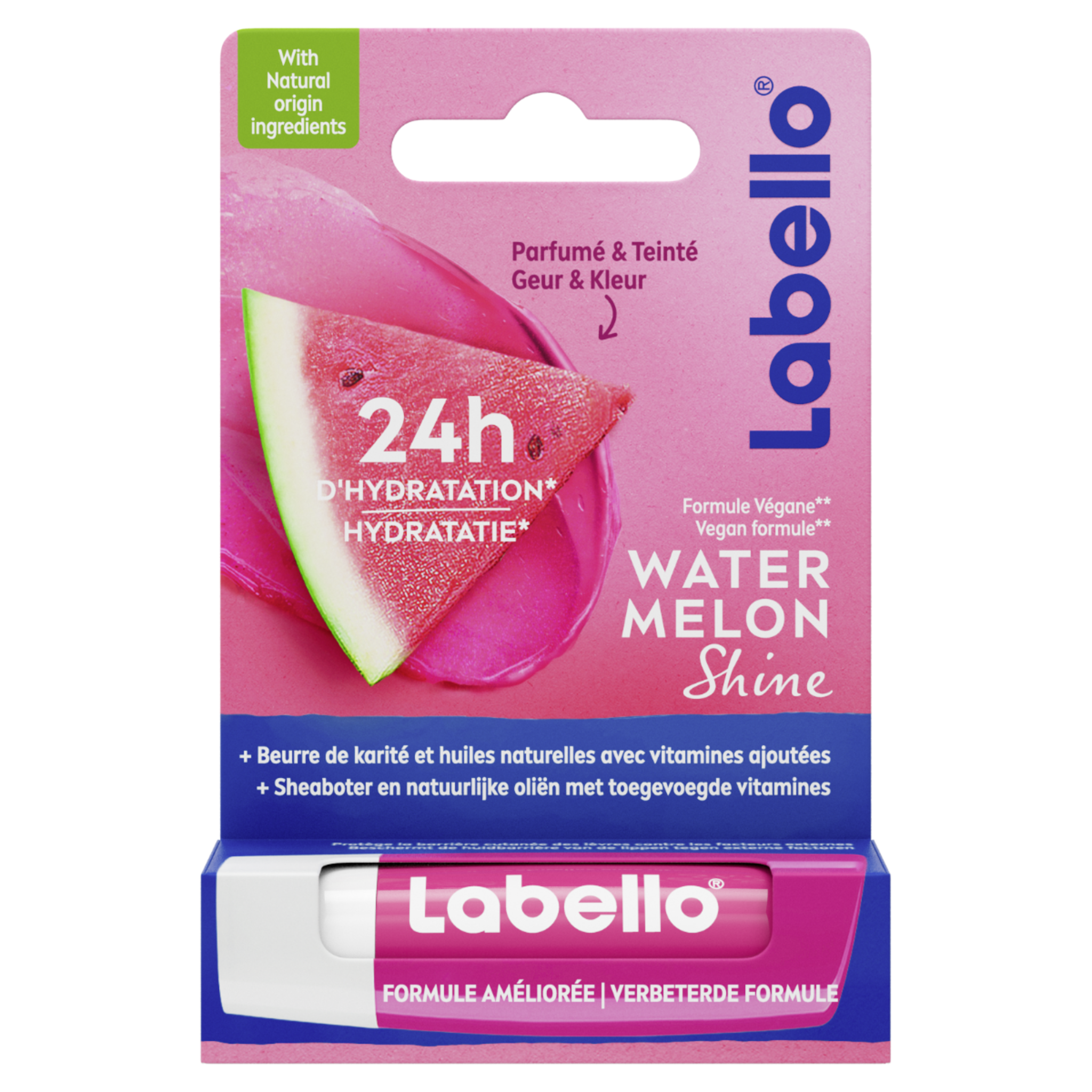 Labello Watermelon Shine 24u Hydratatie Lippenbalsem