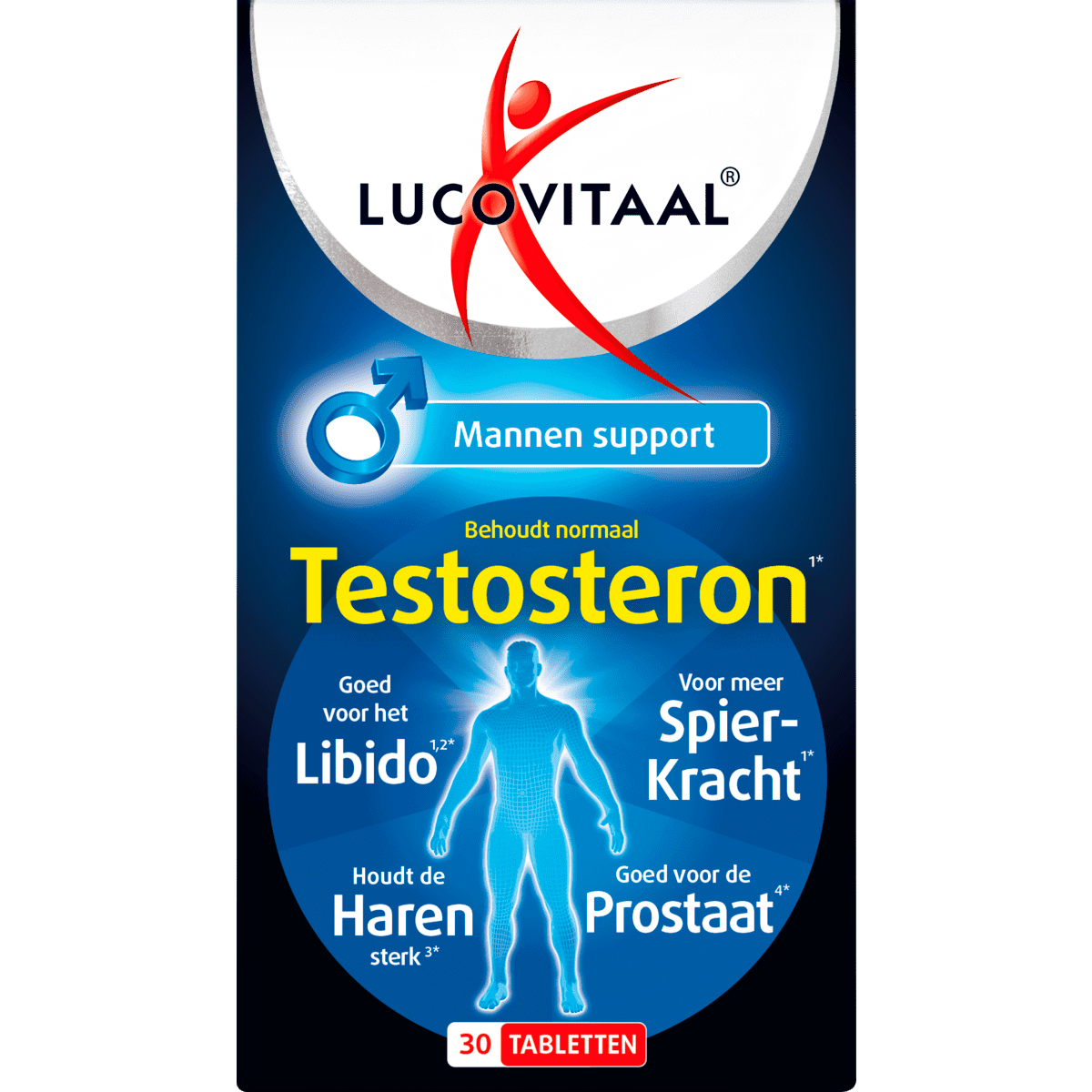Lucovitaal Testosteron Mannen Support Tabletten 30 stuks