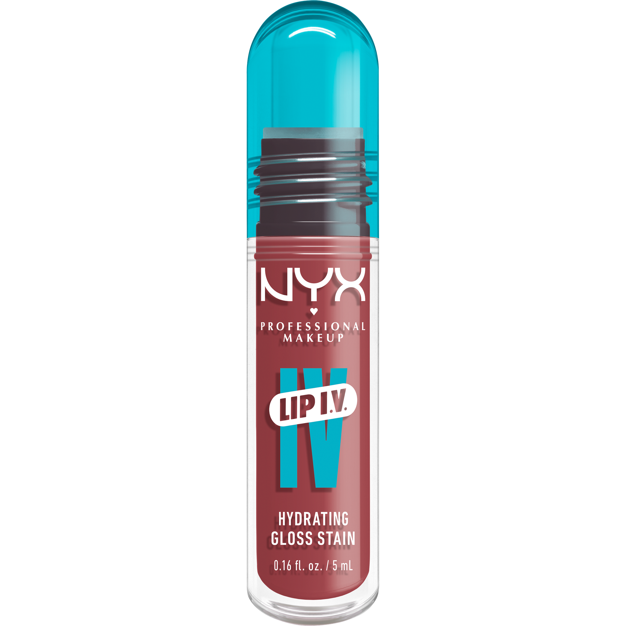 NYX Professional Make Up Lip IV Hydraterende Lipgloss + Stain 17 Petal Pourin Roze