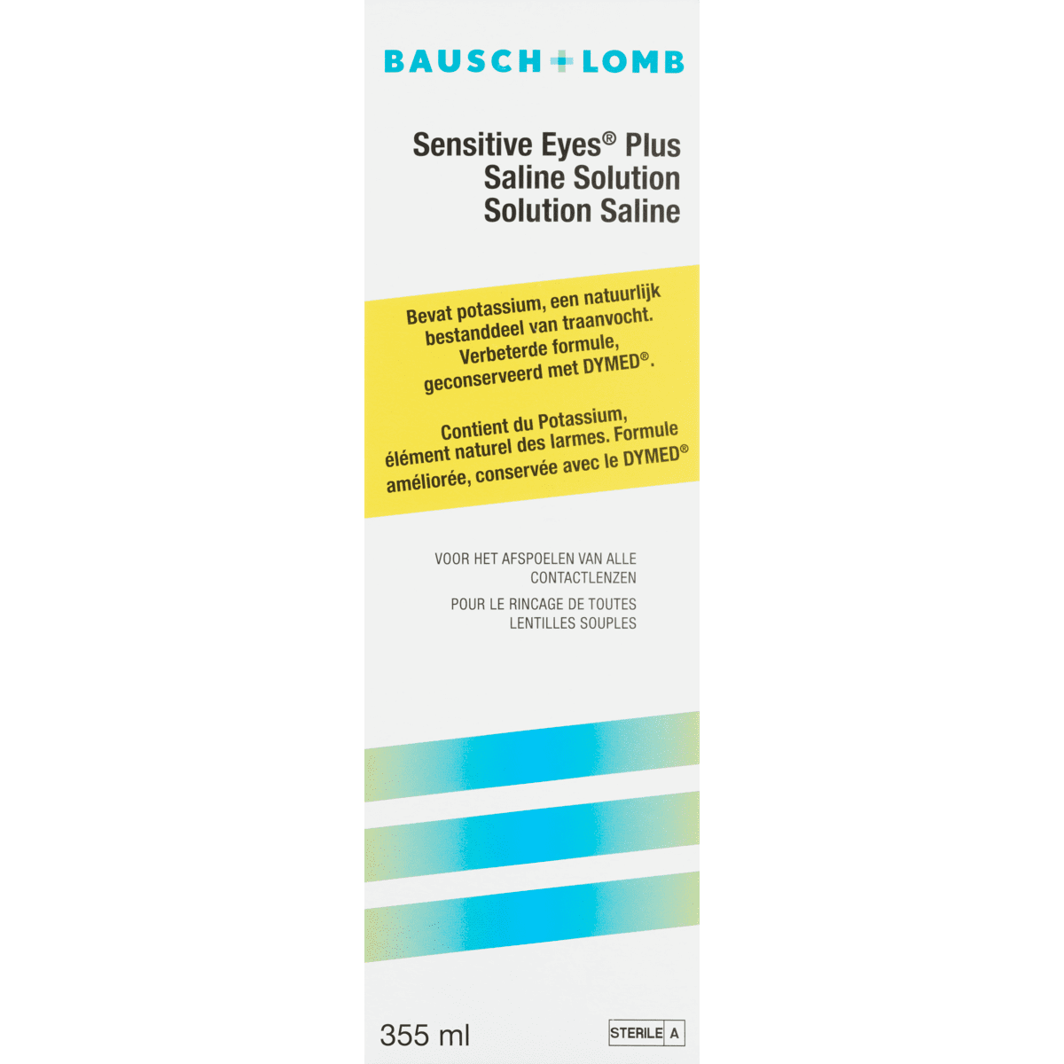 Bausch & Lomb Sensitive Eyes Saline Solution Lenzenvloeistof 355 ML Etos