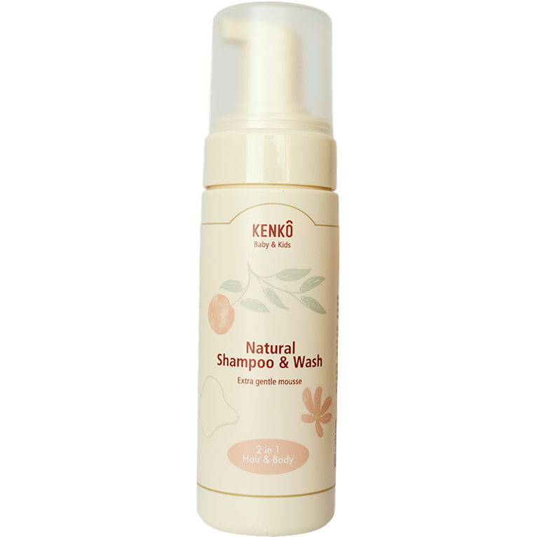 Kenkô Baby & Kids Natural Wash and Shampoo Mousse 150 ML