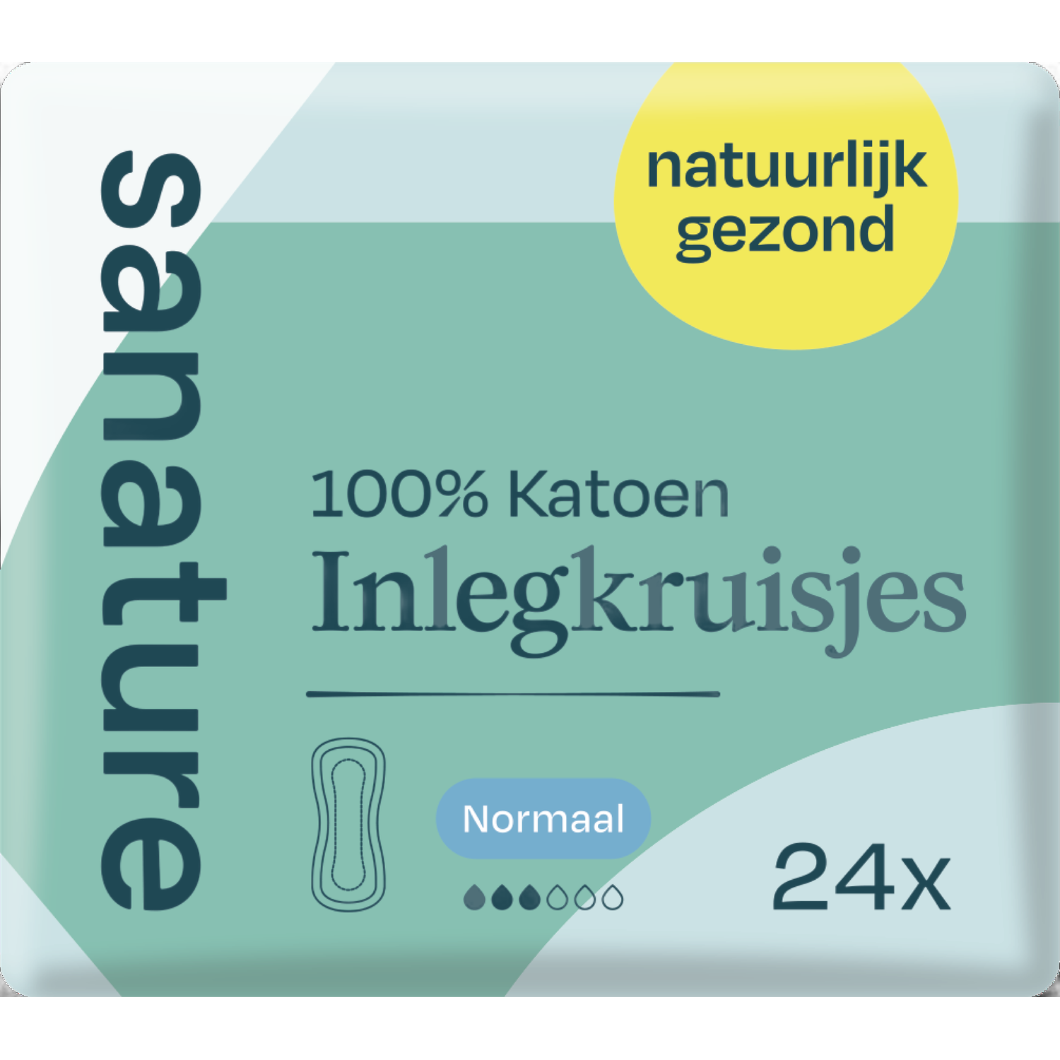 Sanature 100% Katoenen Inlegkruisjes Normaal Zakje 24 stuks